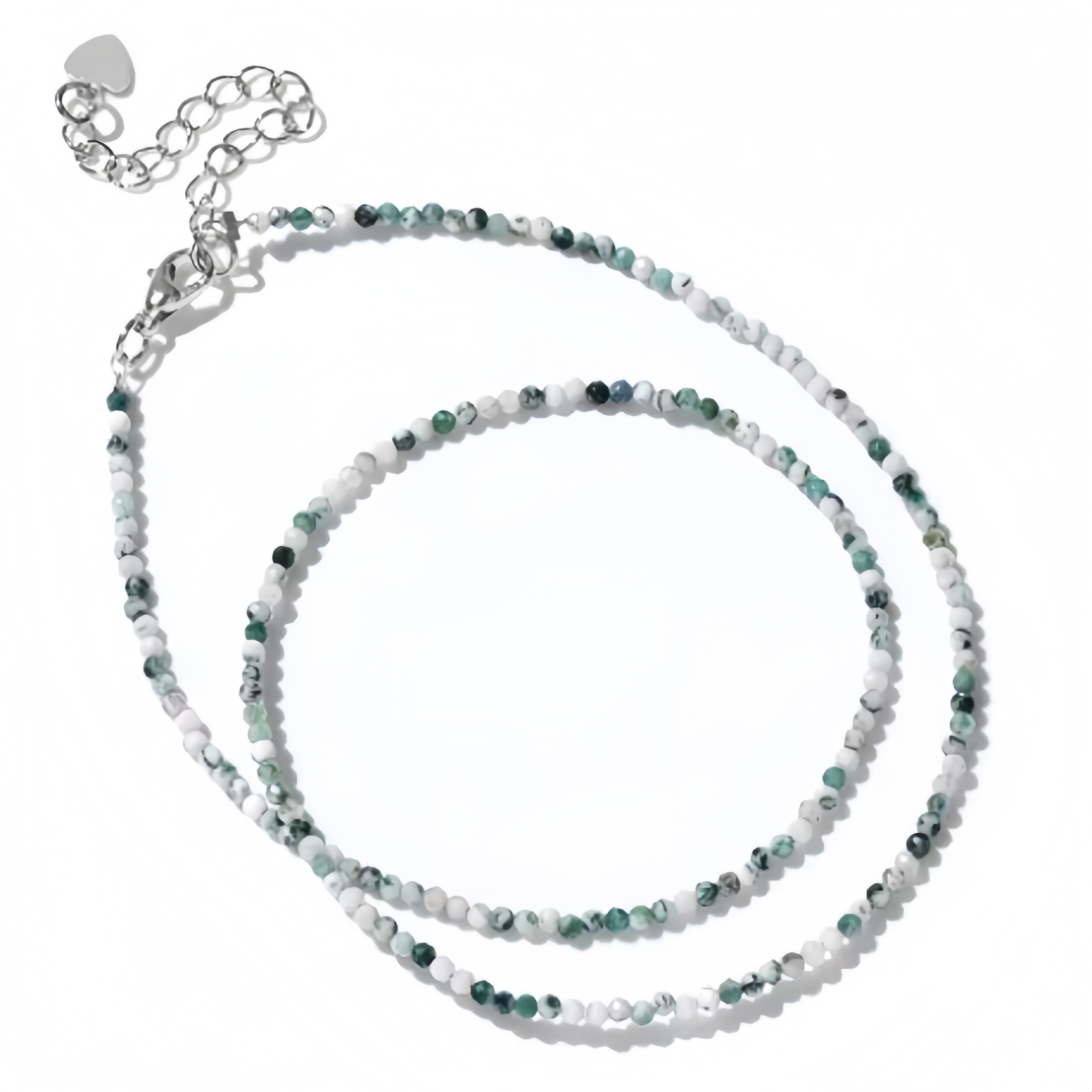 2mm Shining Beads Stone Necklace Choker Jewelry