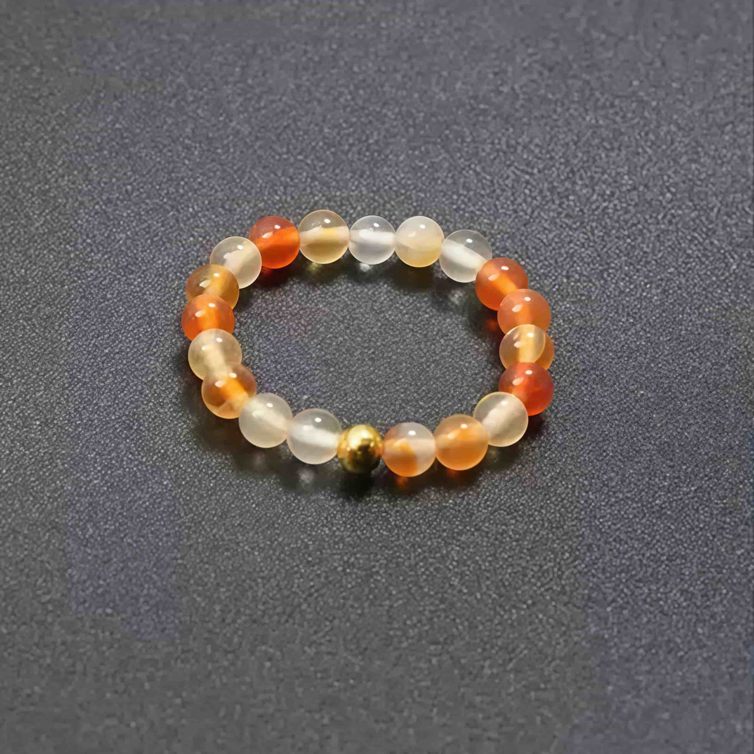 3mm Multi Round Bead Ring Elastic Rings Stackable