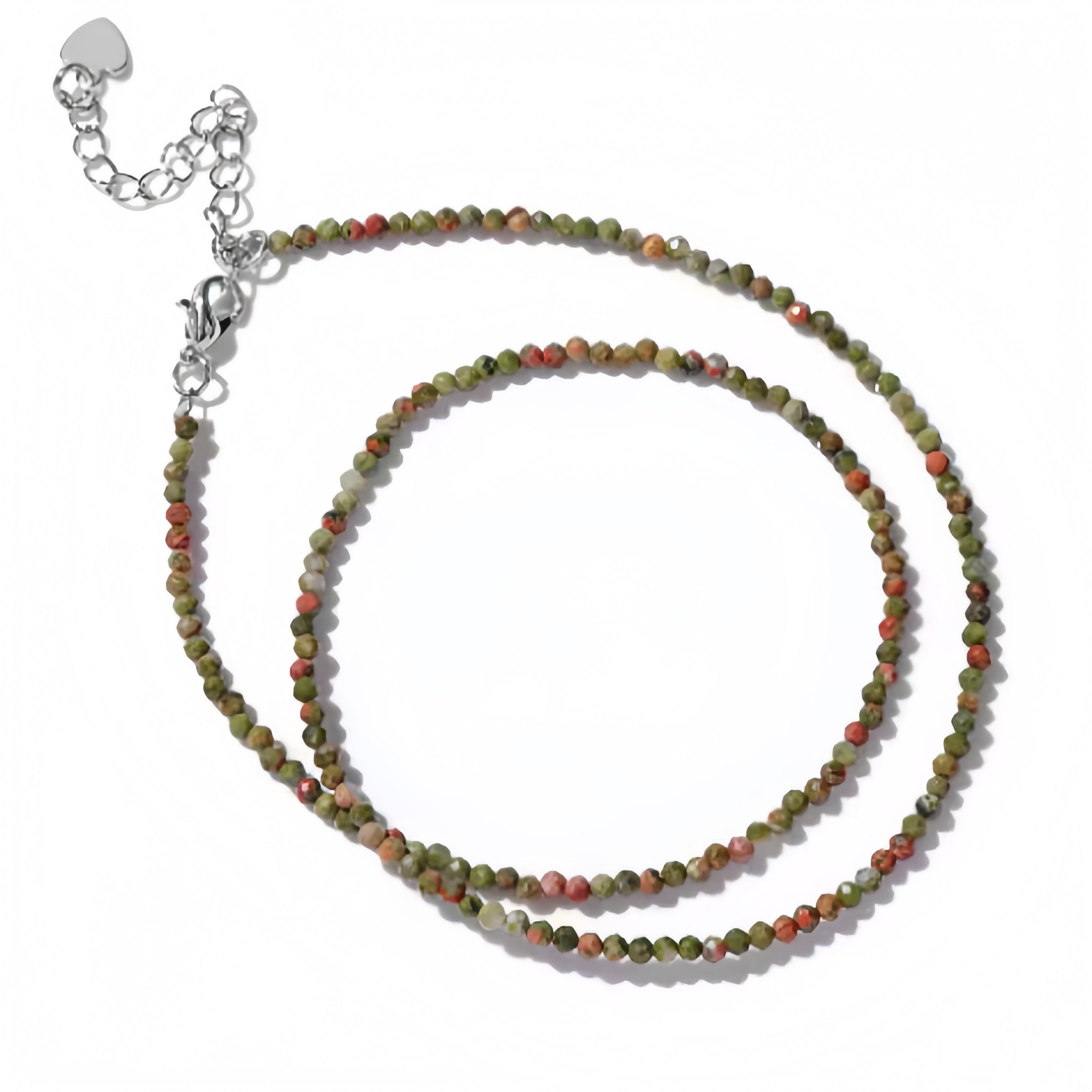 2mm Shining Beads Stone Necklace Choker Jewelry