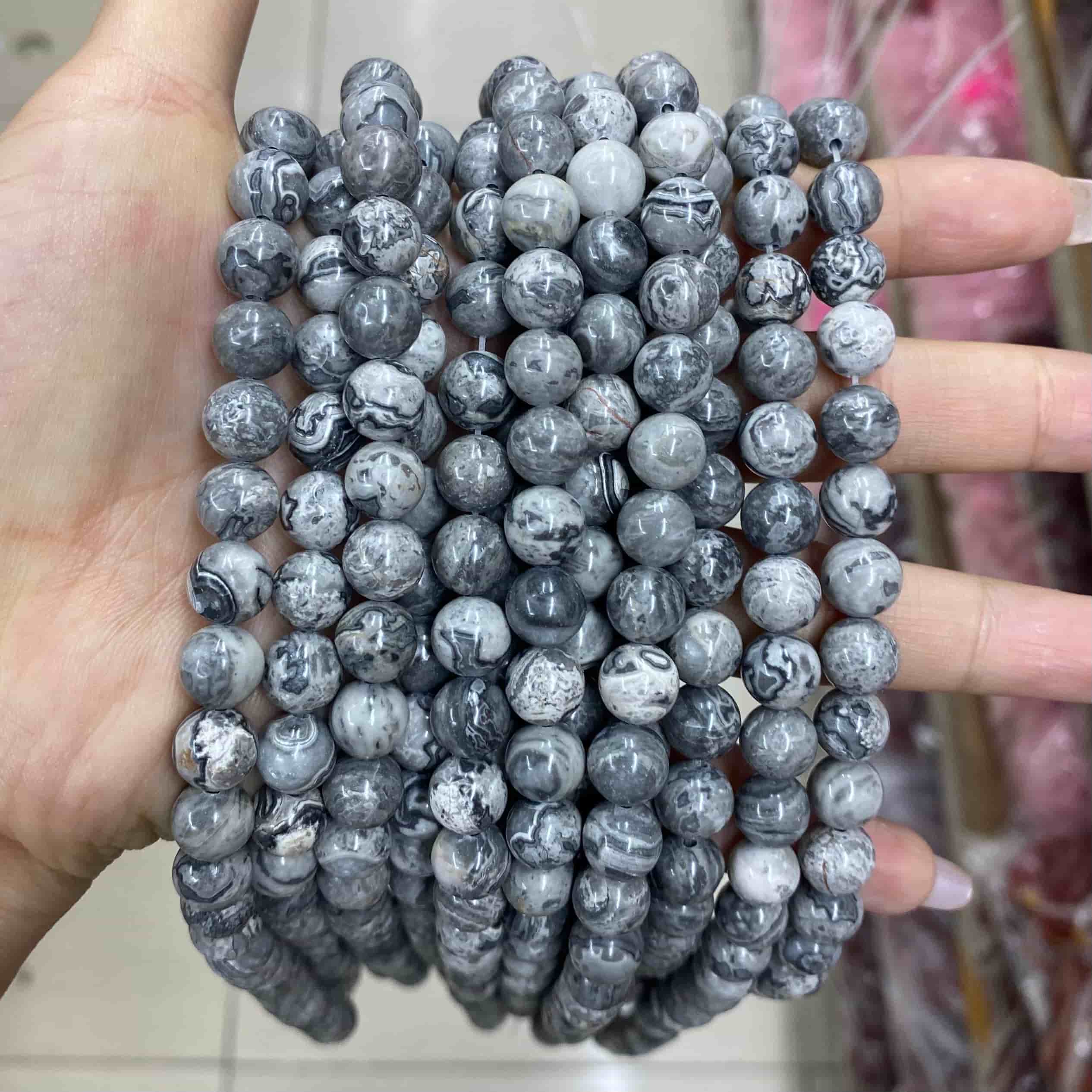 Wholesale  Gemstone Beads 4mm 6mm 8mm 10mm 12mm  Loose Bead -Free Shipping（II）