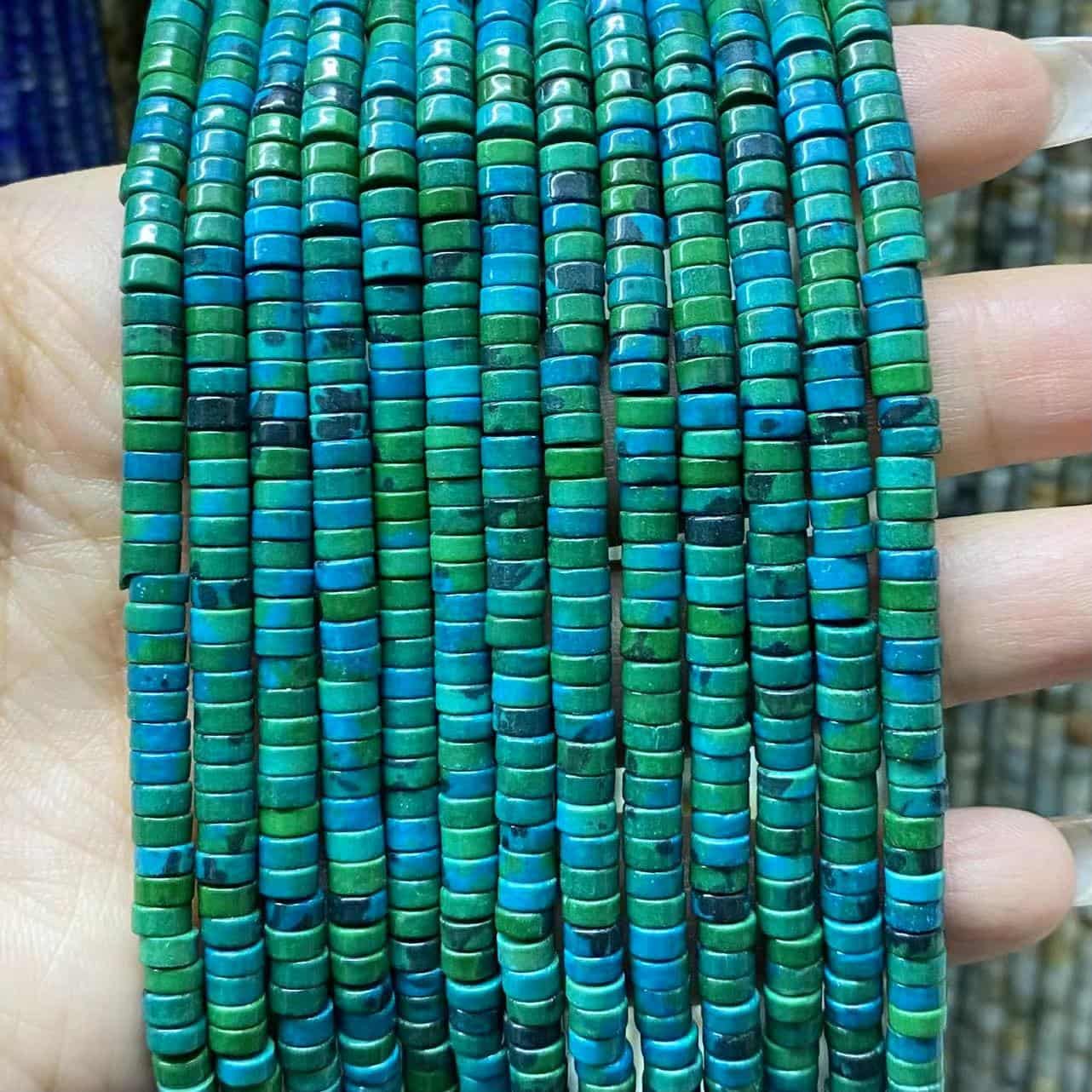 Heishi Rondelle Beads 2x4mm Quartz/Jasper/Agate/Crystal