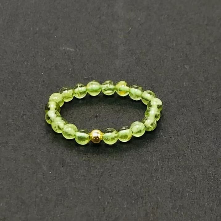 3mm Multi Round Bead Ring Elastic Rings Stackable