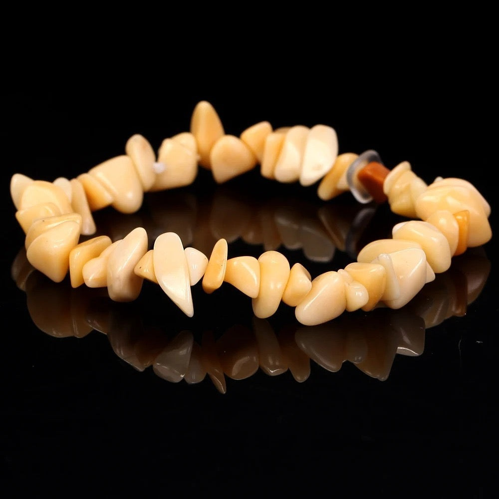 Chip Bead Stretch Bracelet 7.5inch