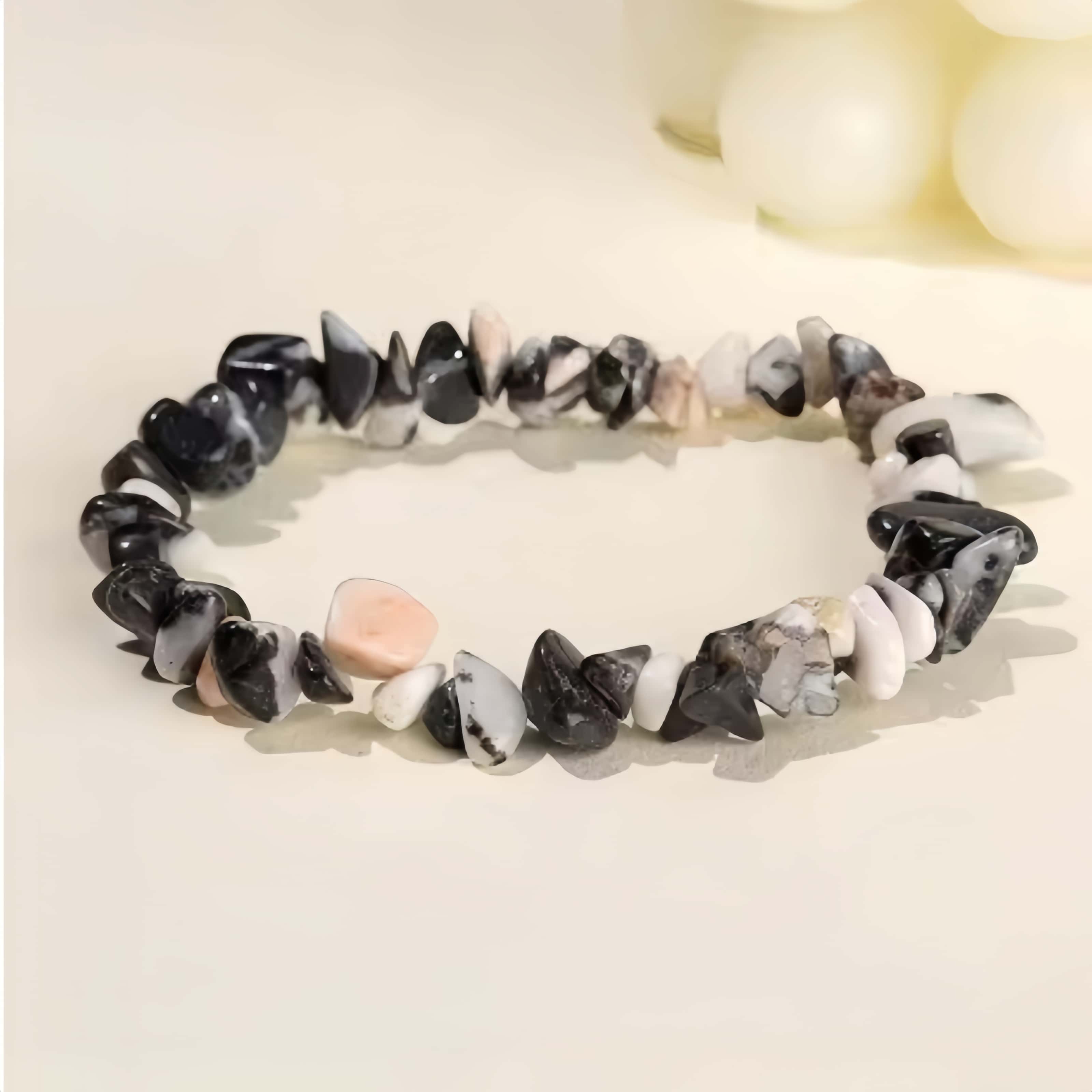Chip Bead Stretch Bracelet 7.5inch