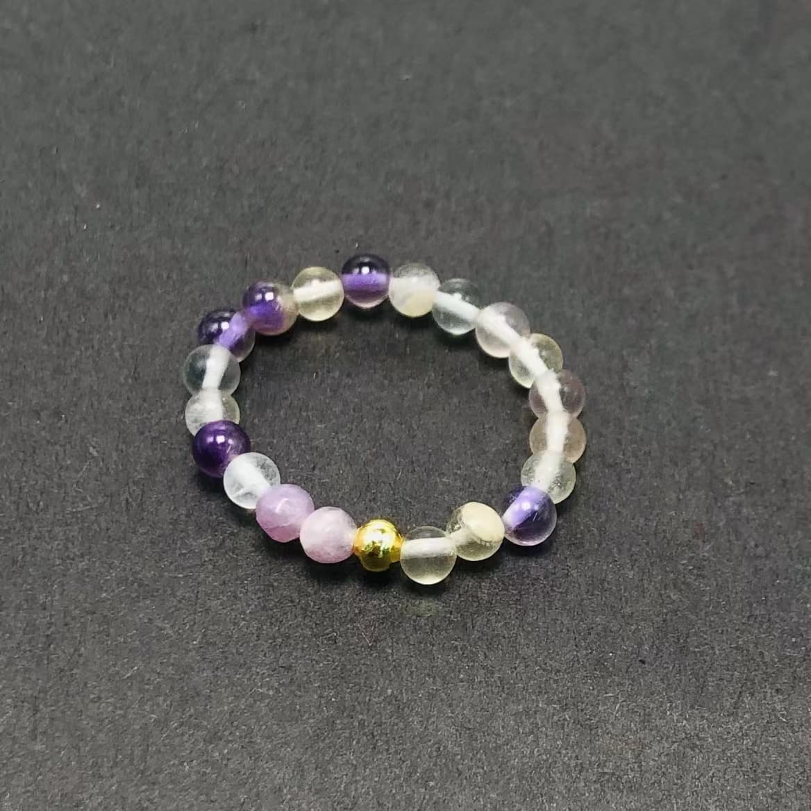 3mm Multi Round Bead Ring Elastic Rings Stackable