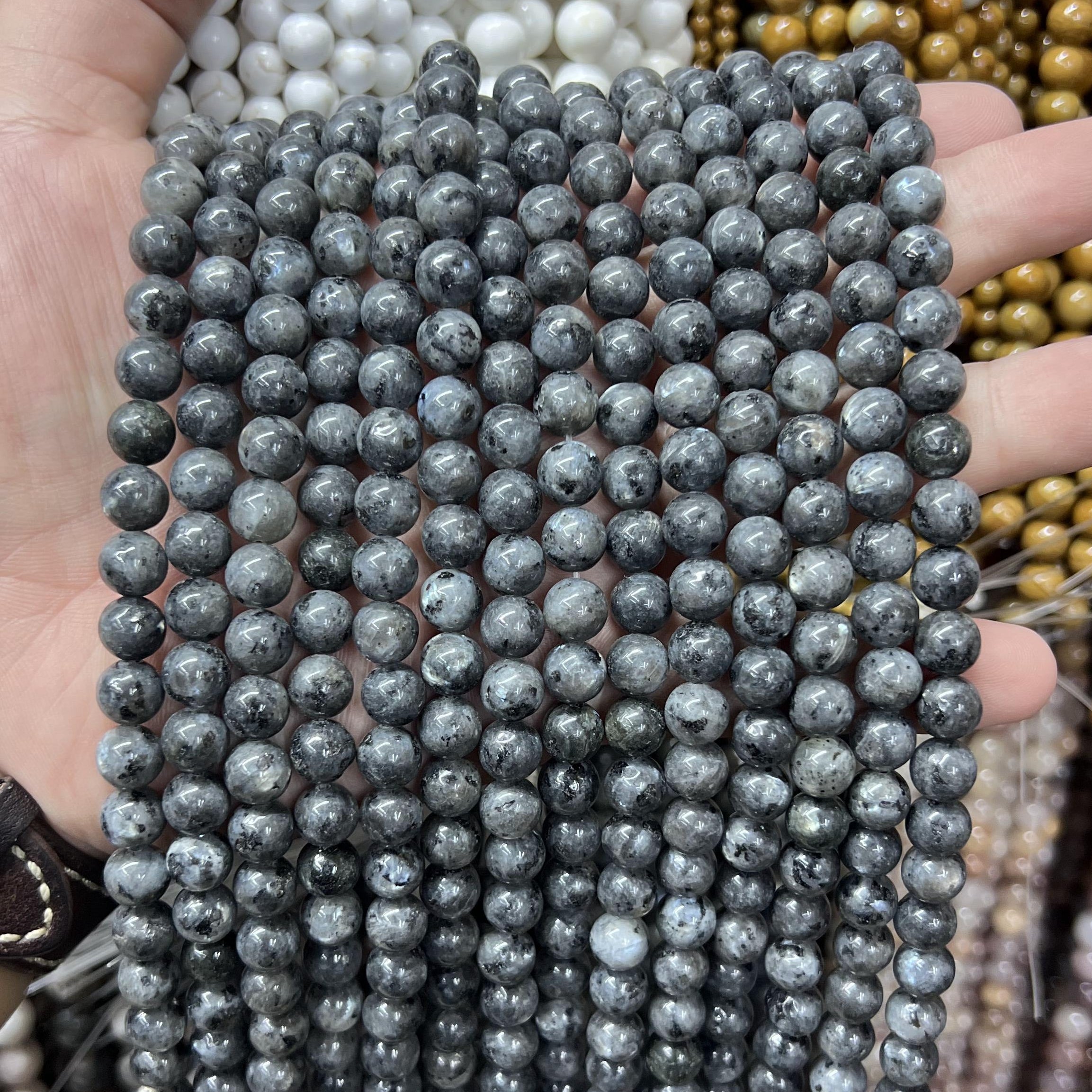 $2.5--8mm #2 Semi- Precious beads Free Shipping