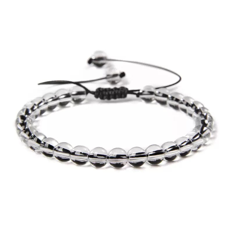 Beads Bracelet Adjustable Rope String Braided Bracelets 4mm 6mm 8mm