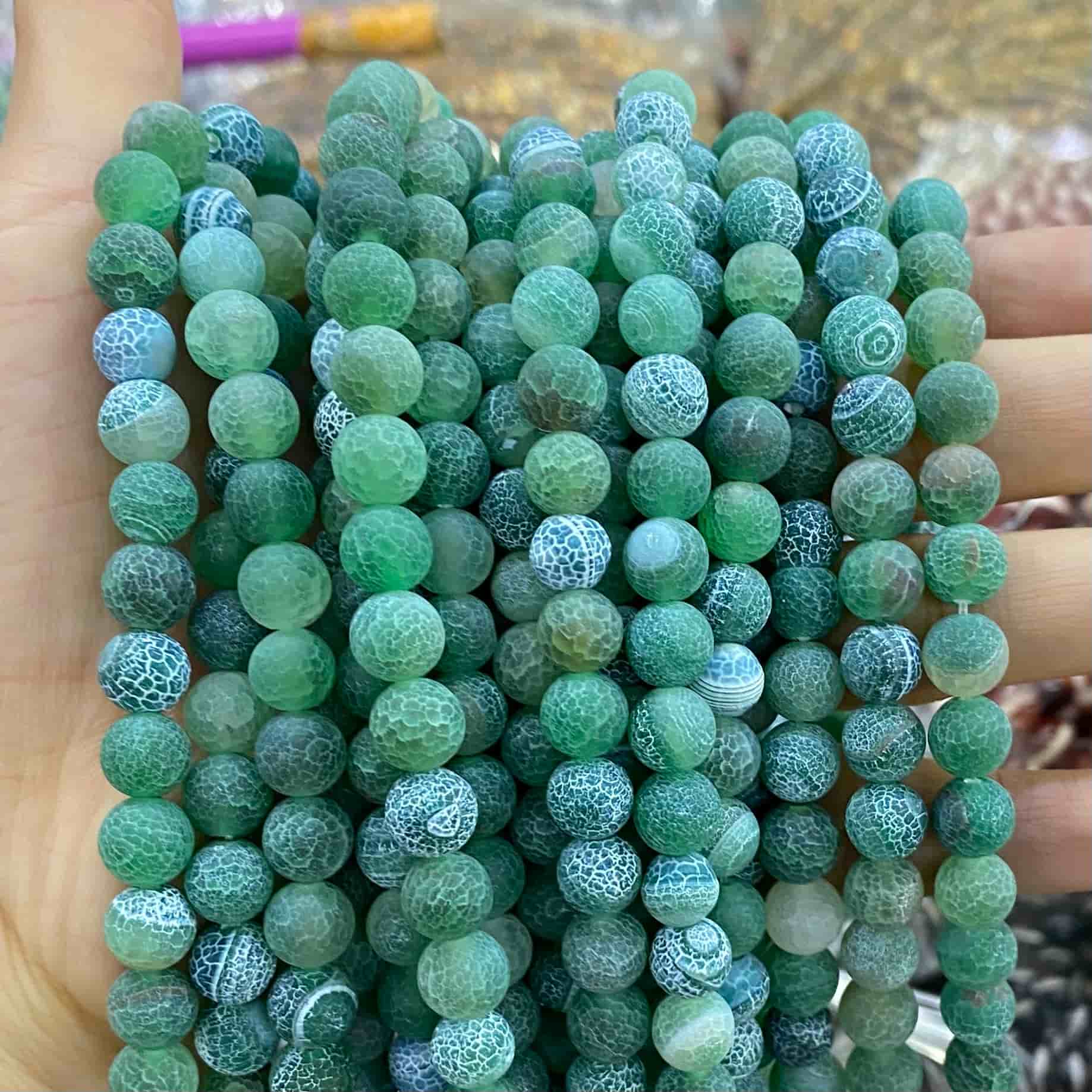 #1 Round Agate Beads 6mm/8mm/10mm/12mm