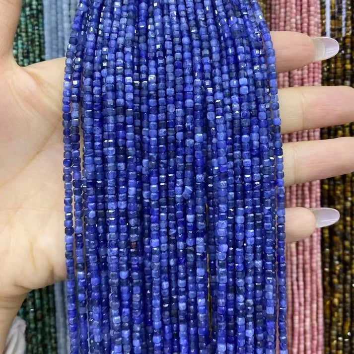 Cube Shape Sodalite Beads