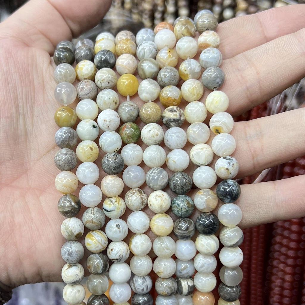 $2.5--8mm semi precious beads #1 Free Shipping