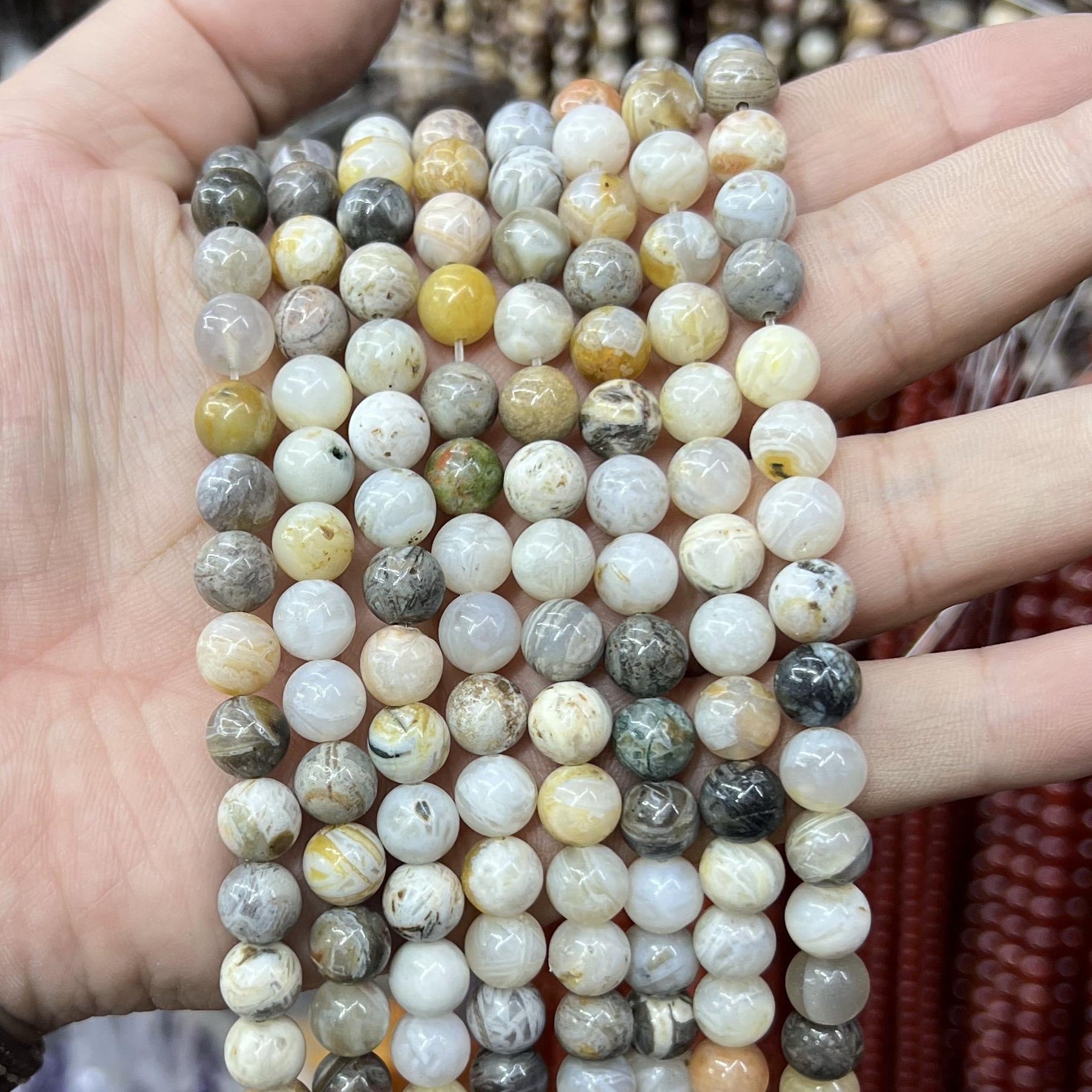 Round Beads 6mm 8mm 10mm  Free Shipping