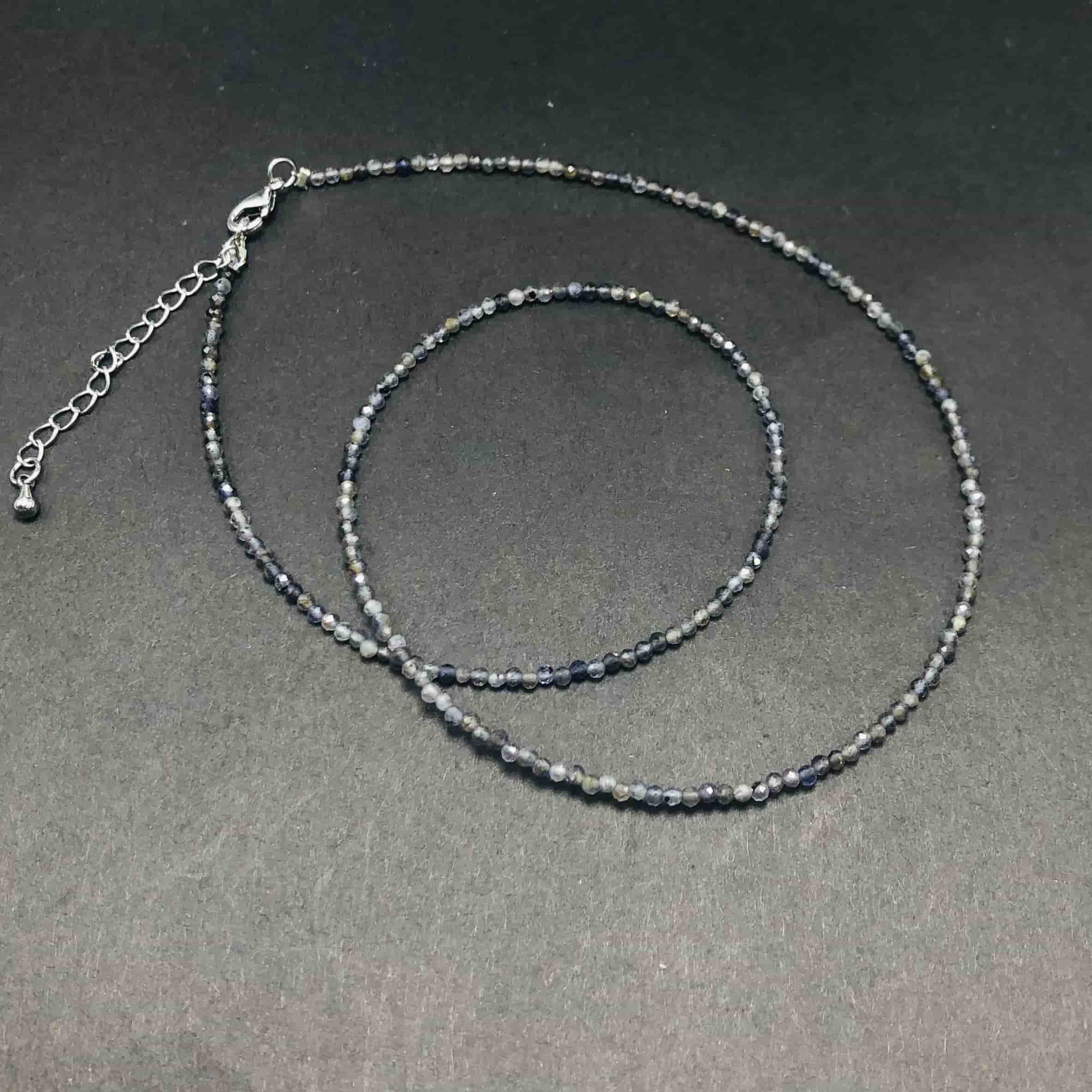 2mm Shining Beads Stone Necklace Choker Jewelry