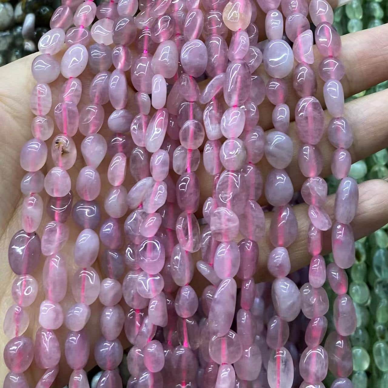 Nugget Smooth Beads 6-8mm Gemstone/Quartz/Jasper/Agate