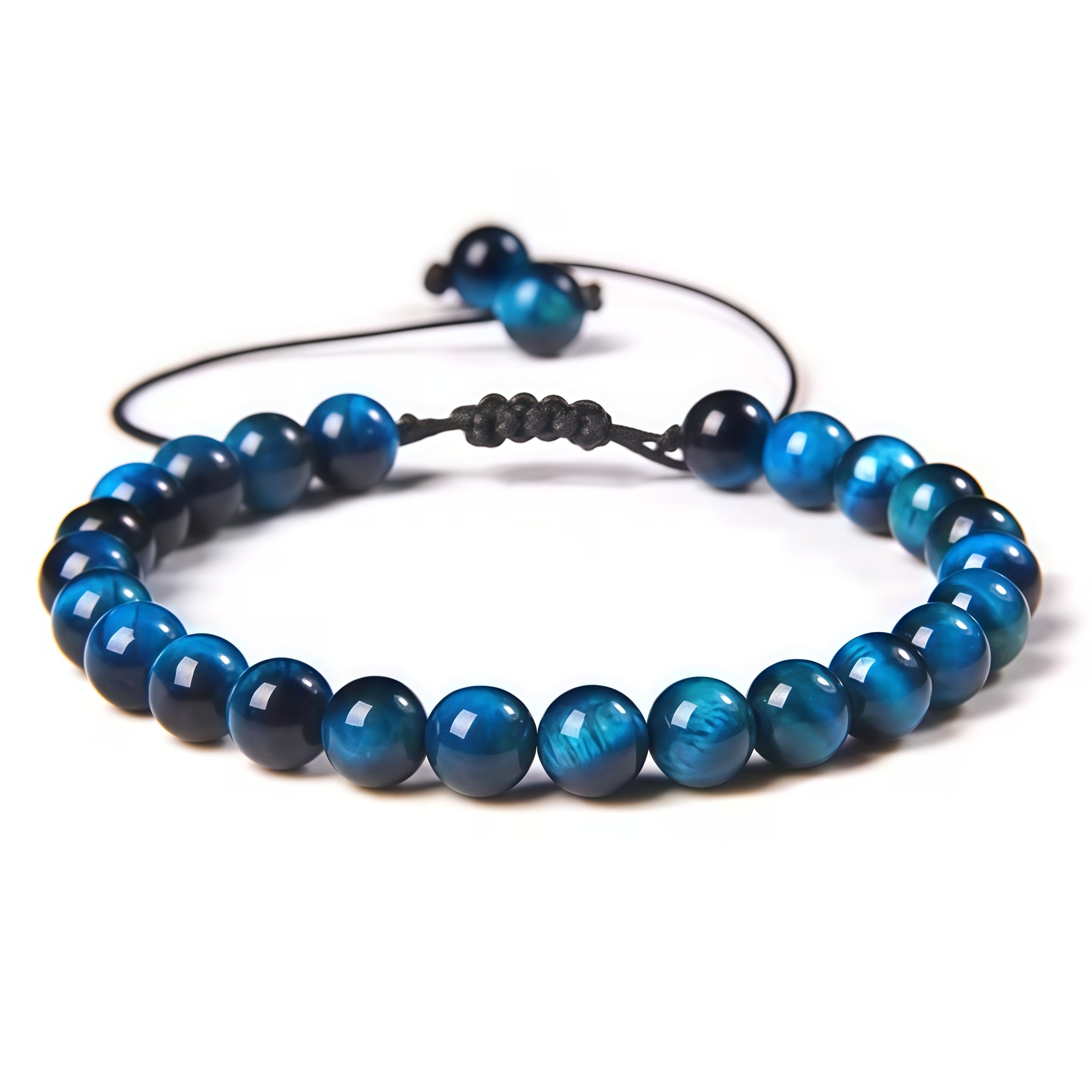 Beads Bracelet Adjustable Rope String Braided Bracelets 4mm 6mm 8mm