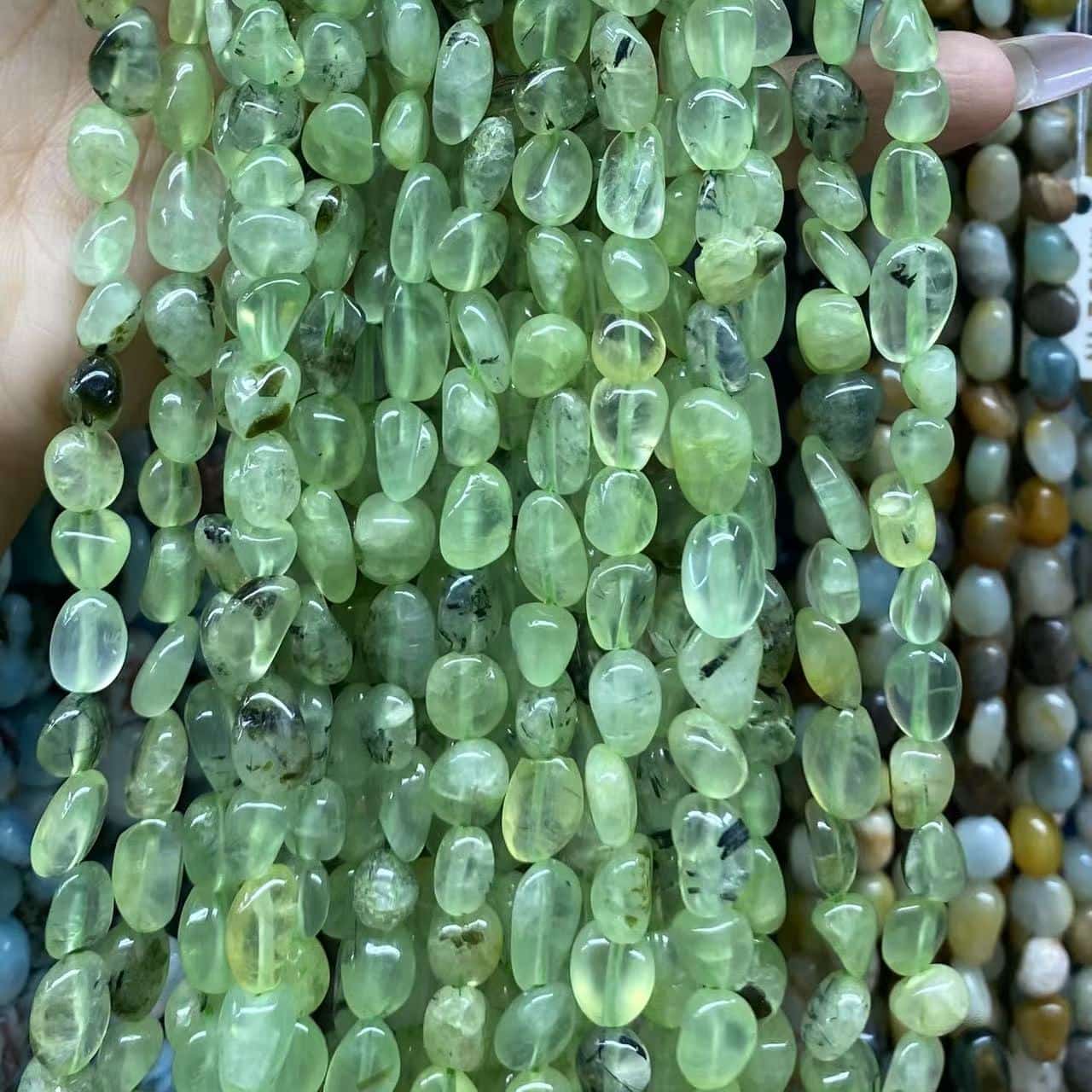 Nugget Smooth Beads 6-8mm Gemstone/Quartz/Jasper/Agate