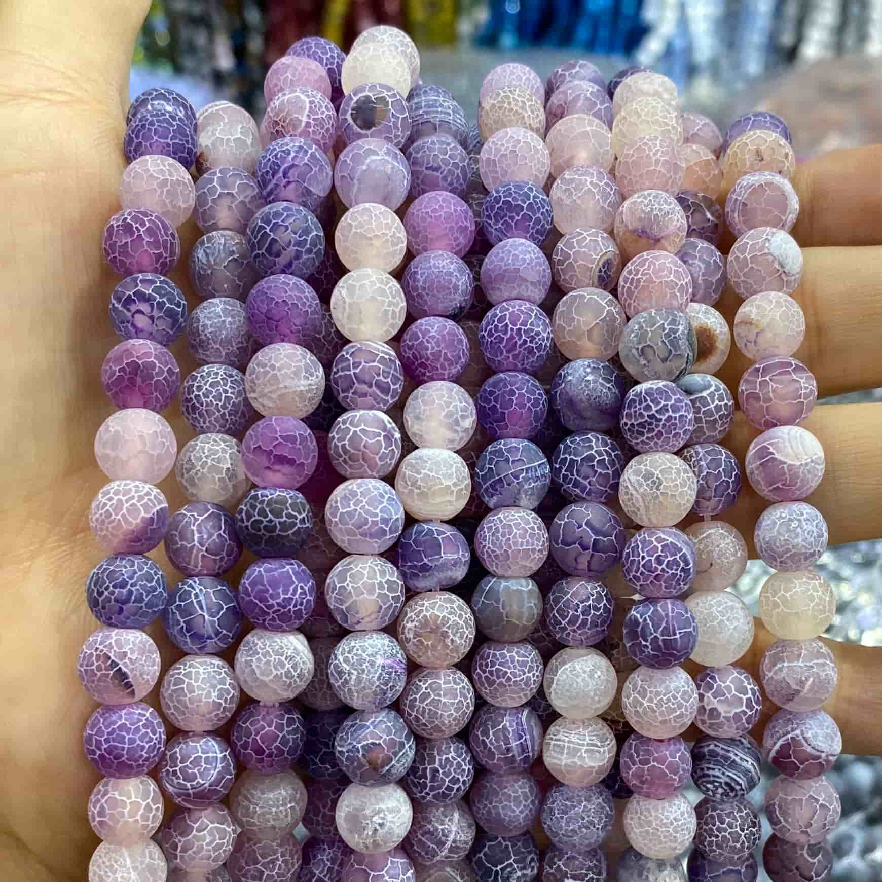 #1 Round Agate Beads 6mm/8mm/10mm/12mm