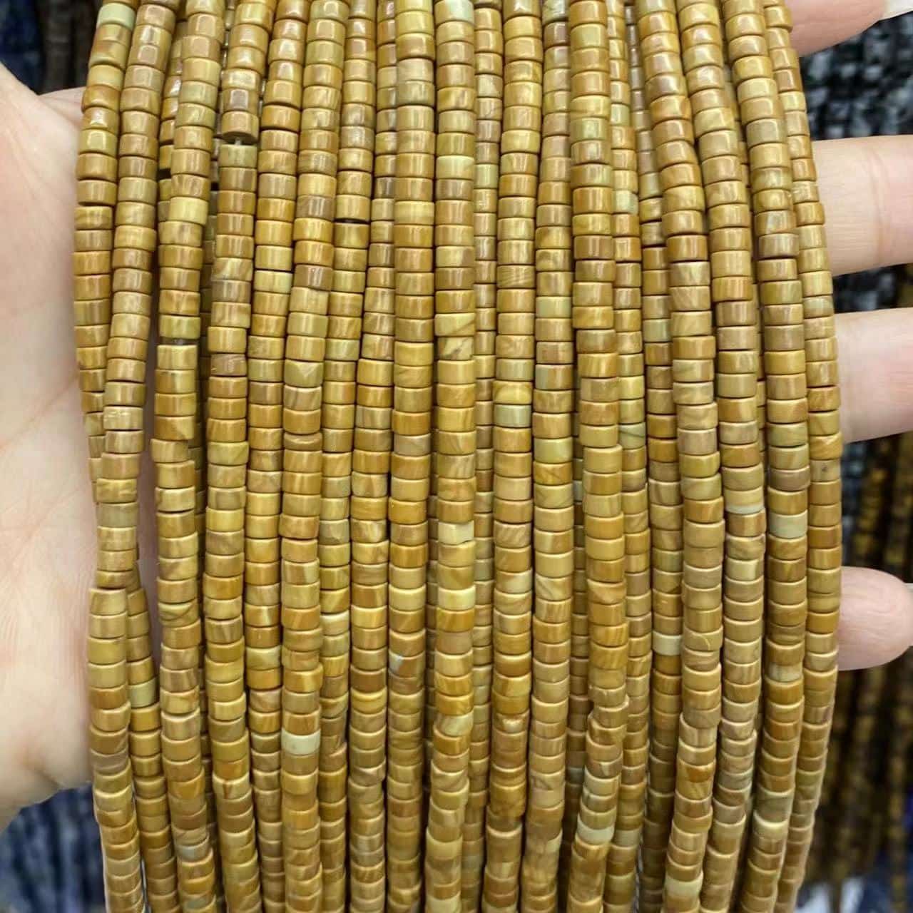 Heishi Rondelle Beads 2x4mm Quartz/Jasper/Agate/Crystal