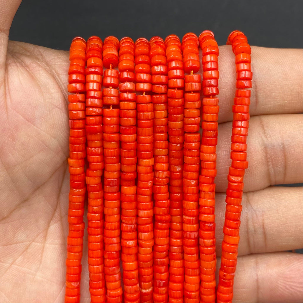 Tube Shape Coral Beads