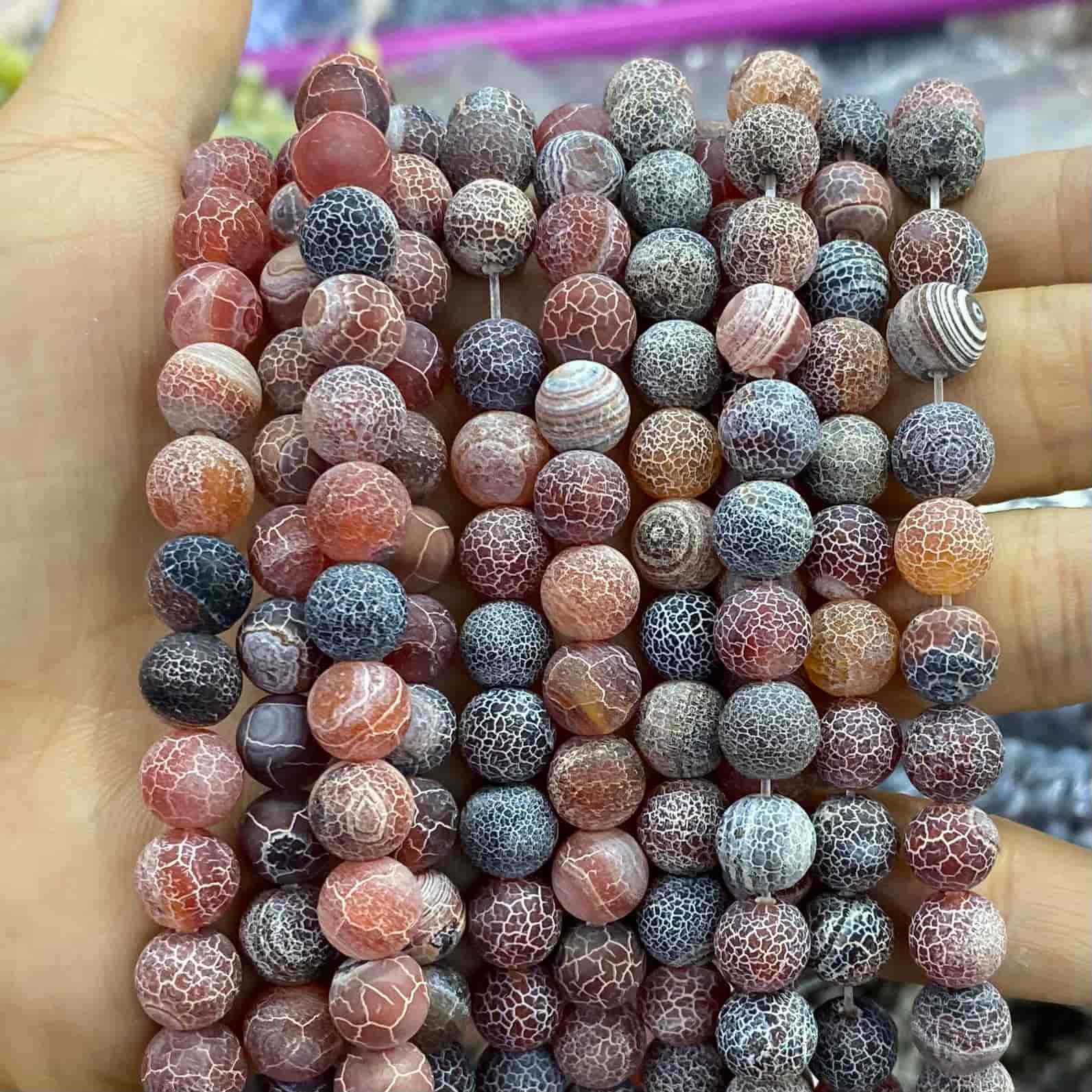 #1 Round Agate Beads 6mm/8mm/10mm/12mm