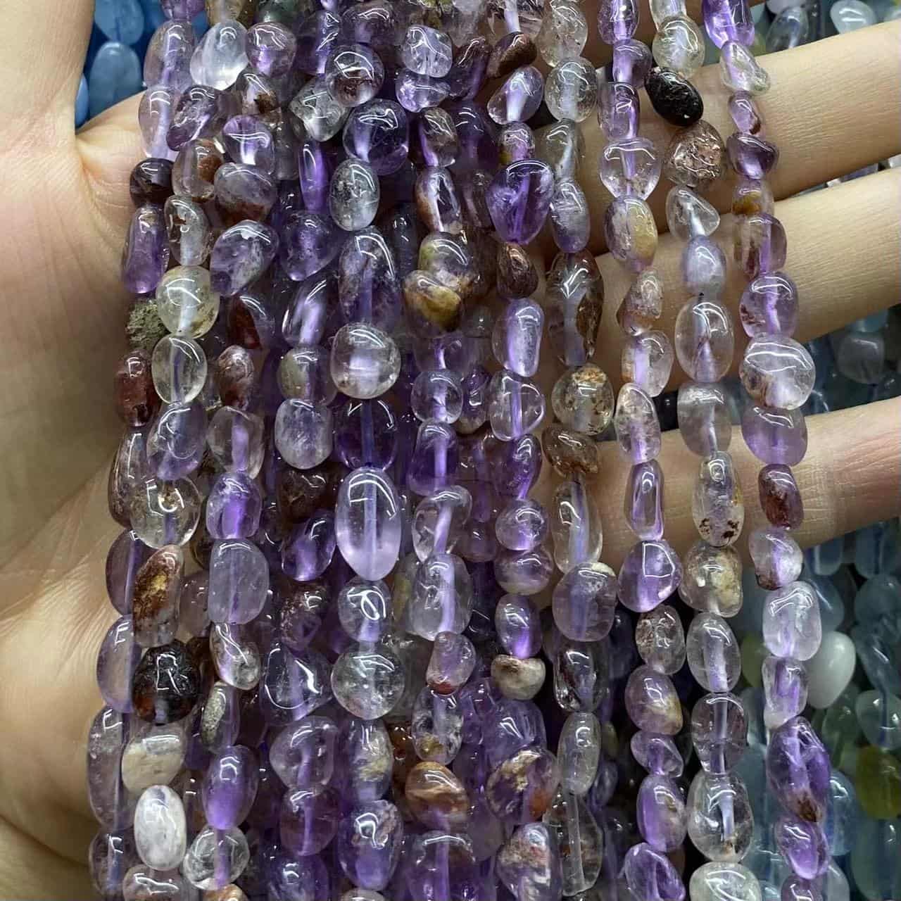 Nugget Smooth Beads 6-8mm Gemstone/Quartz/Jasper/Agate