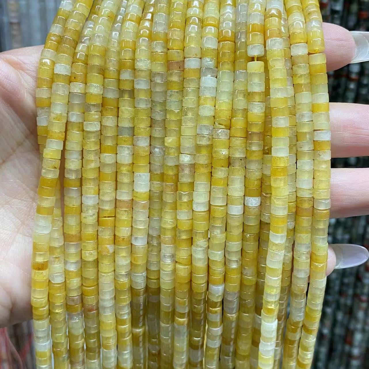 Heishi Rondelle Beads 2x4mm Quartz/Jasper/Agate/Crystal