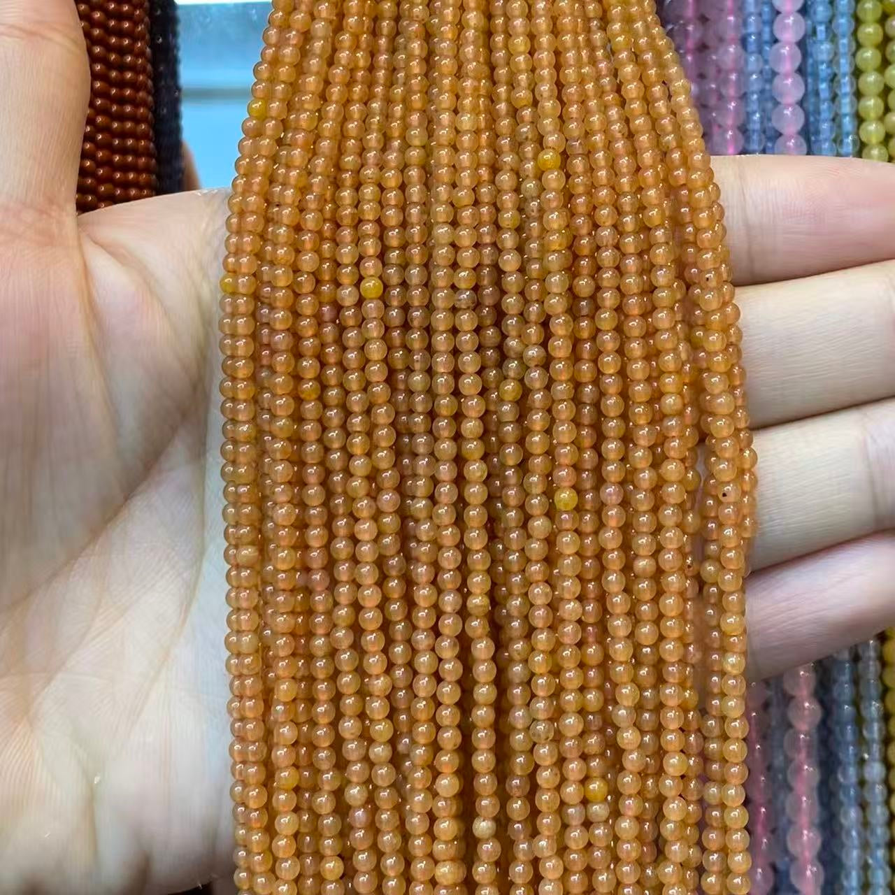 Tiny Round Smooth Beads Gemstone/Quartz/Jasper/Agate 2mm 3mm 4mm