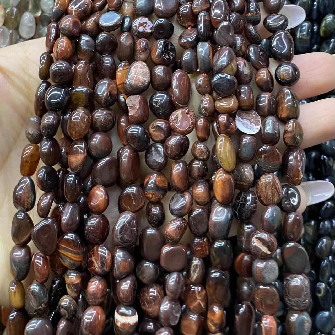 Nugget Smooth Beads 6-8mm Gemstone/Quartz/Jasper/Agate