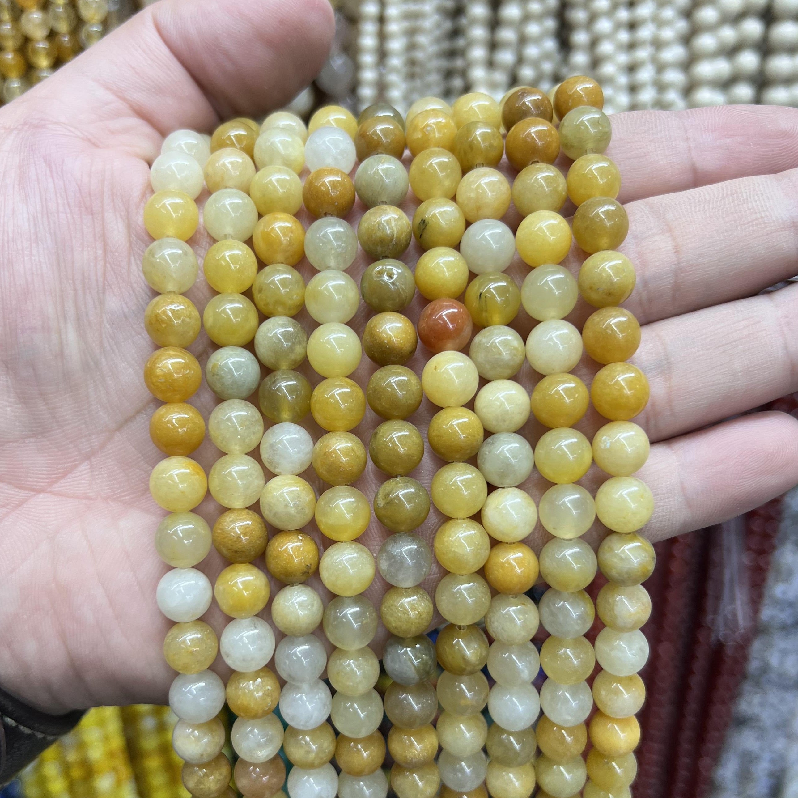 $2.5--8mm semi precious beads #1 Free Shipping