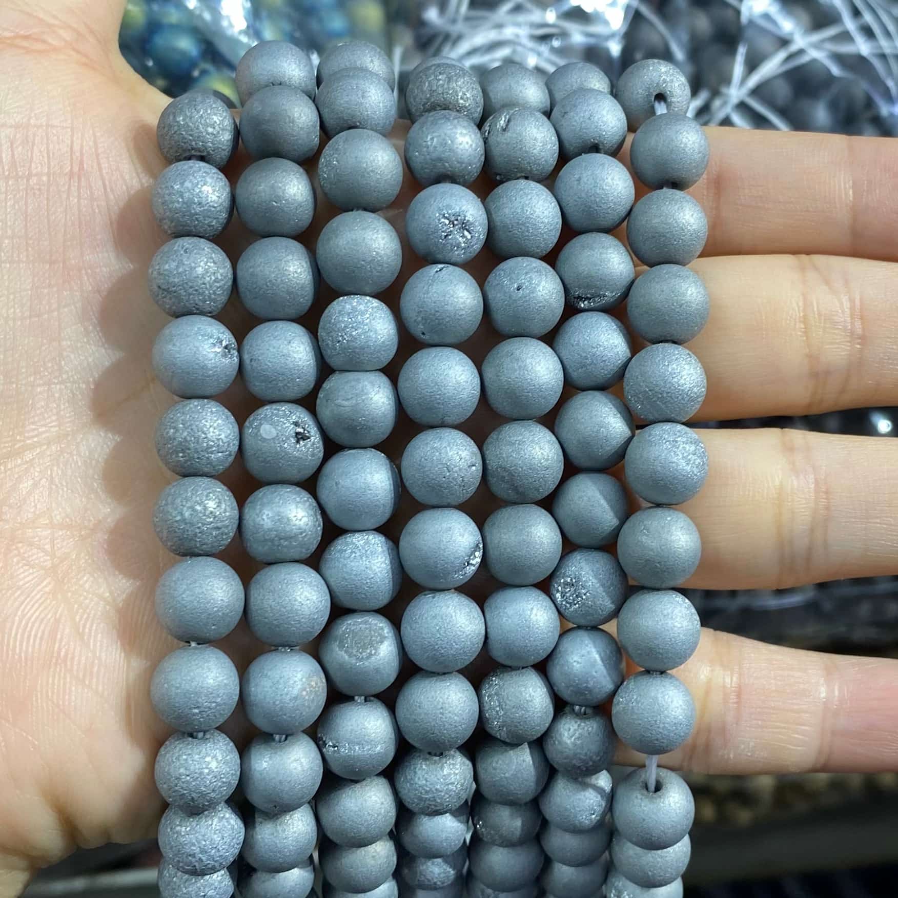 #1 Round Agate Beads 6mm/8mm/10mm/12mm