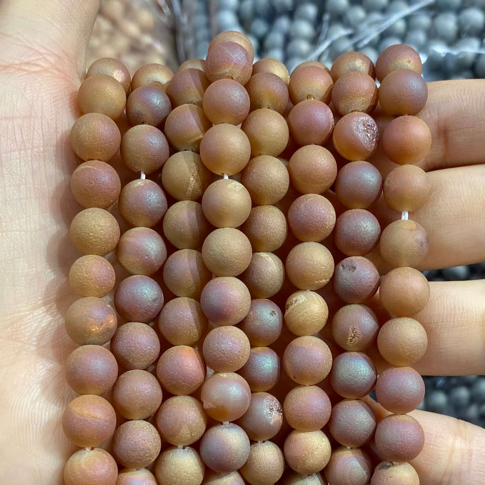 #1 Round Agate Beads 6mm/8mm/10mm/12mm