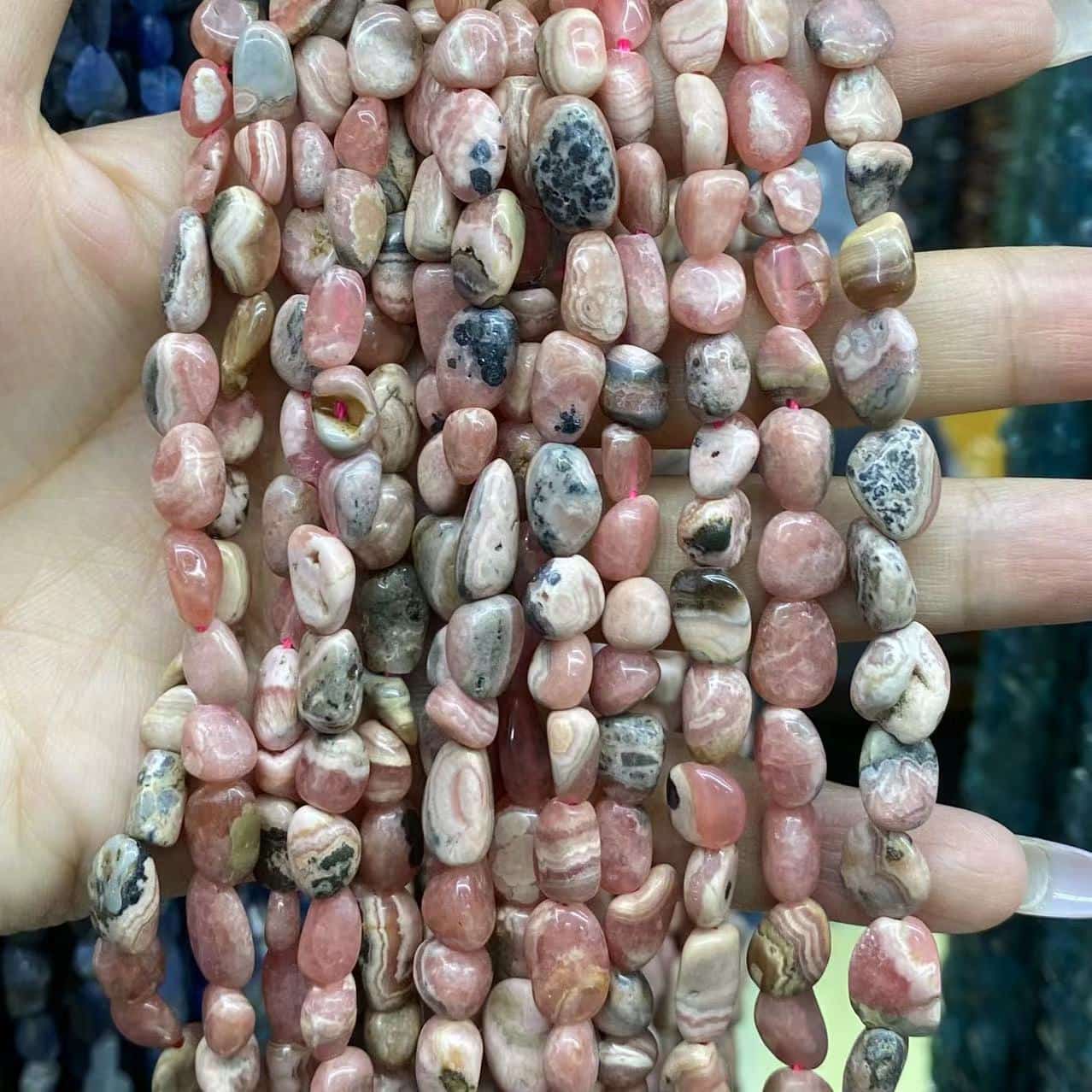 Nugget Smooth Beads 6-8mm Gemstone/Quartz/Jasper/Agate