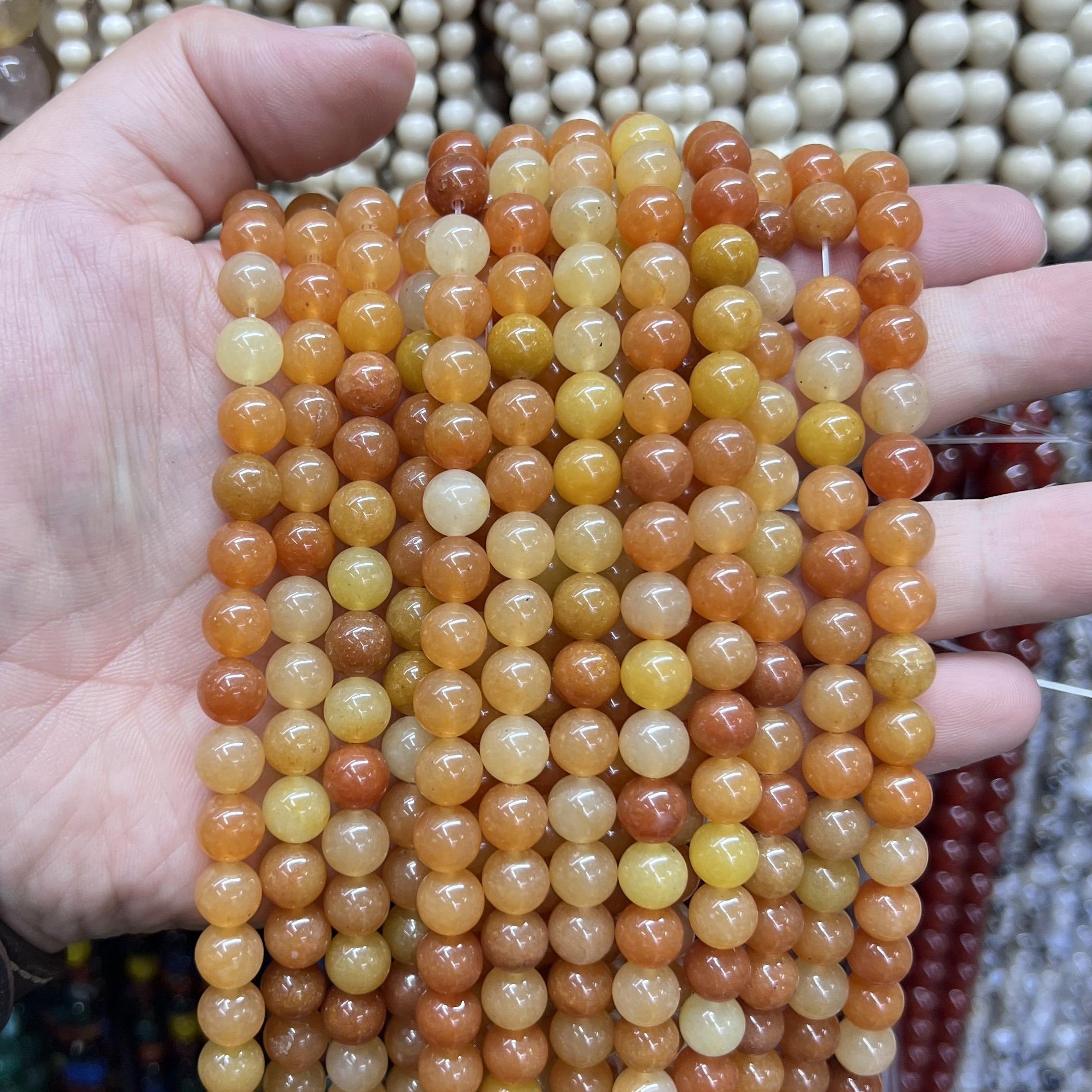 Round Beads 6mm 8mm 10mm  Free Shipping