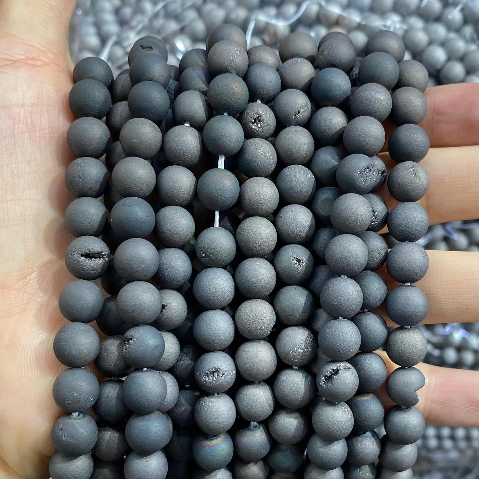 #1 Round Agate Beads 6mm/8mm/10mm/12mm