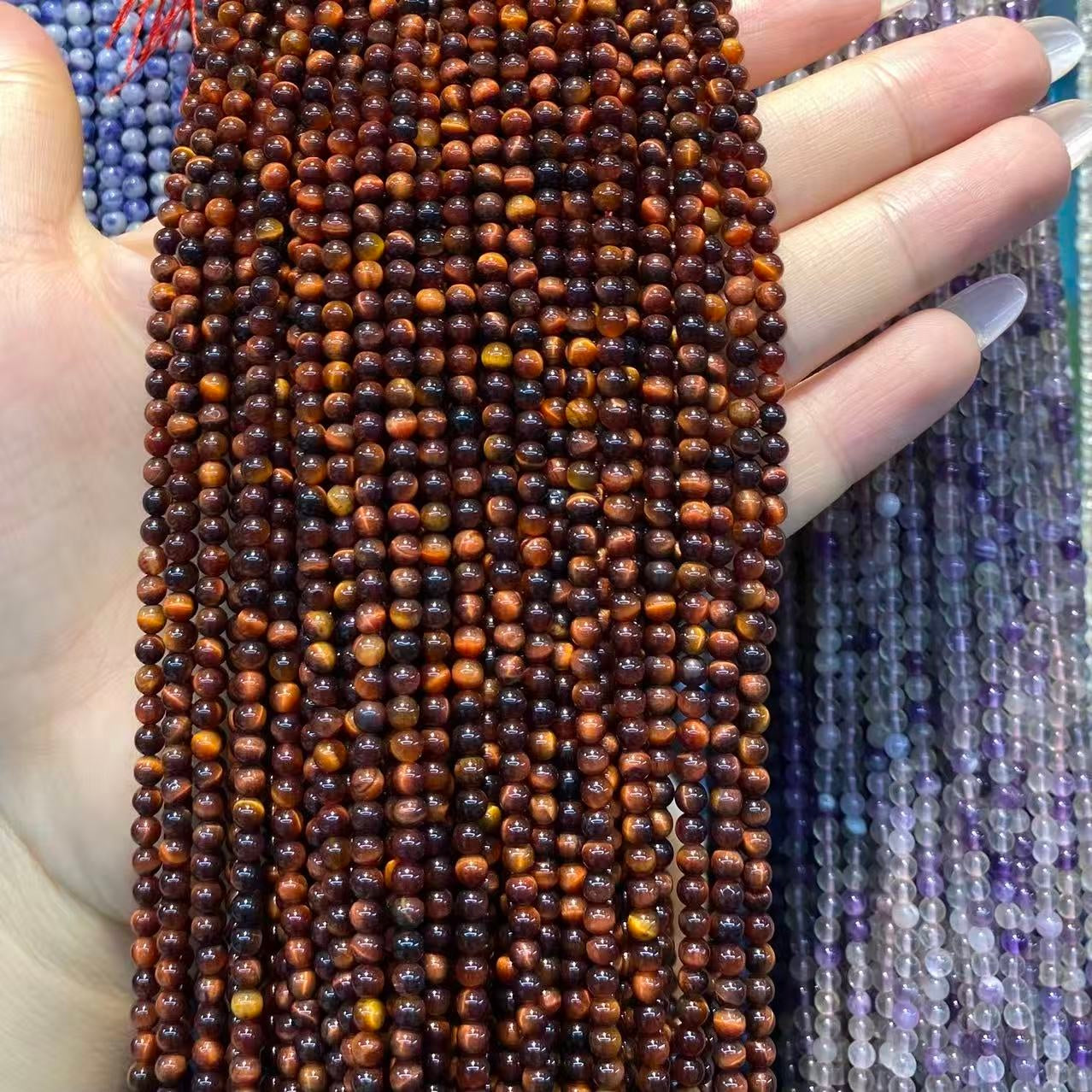 Tiny Round Smooth Beads Gemstone/Quartz/Jasper/Agate 2mm 3mm 4mm