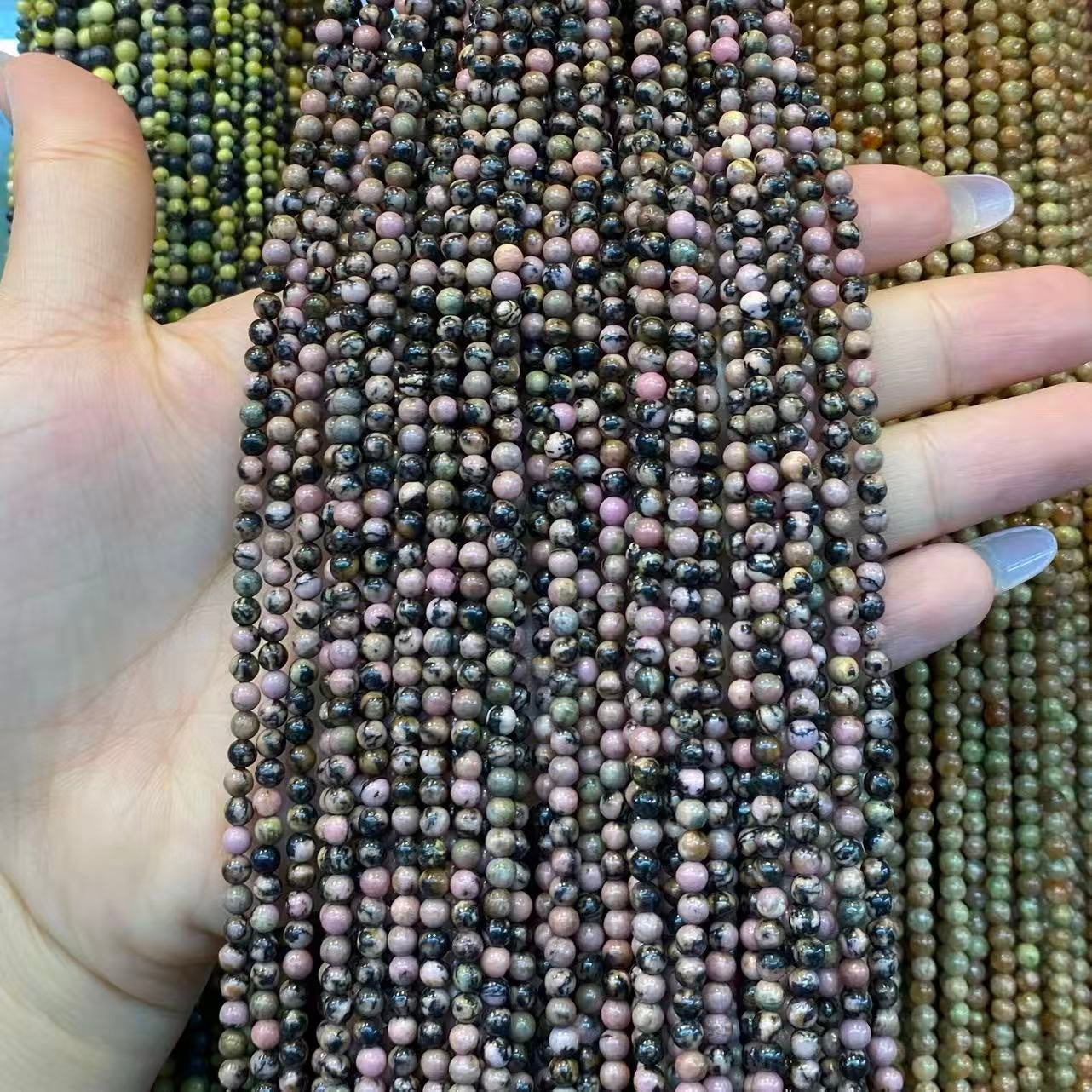 Tiny Round Smooth Beads Gemstone/Quartz/Jasper/Agate 2mm 3mm 4mm