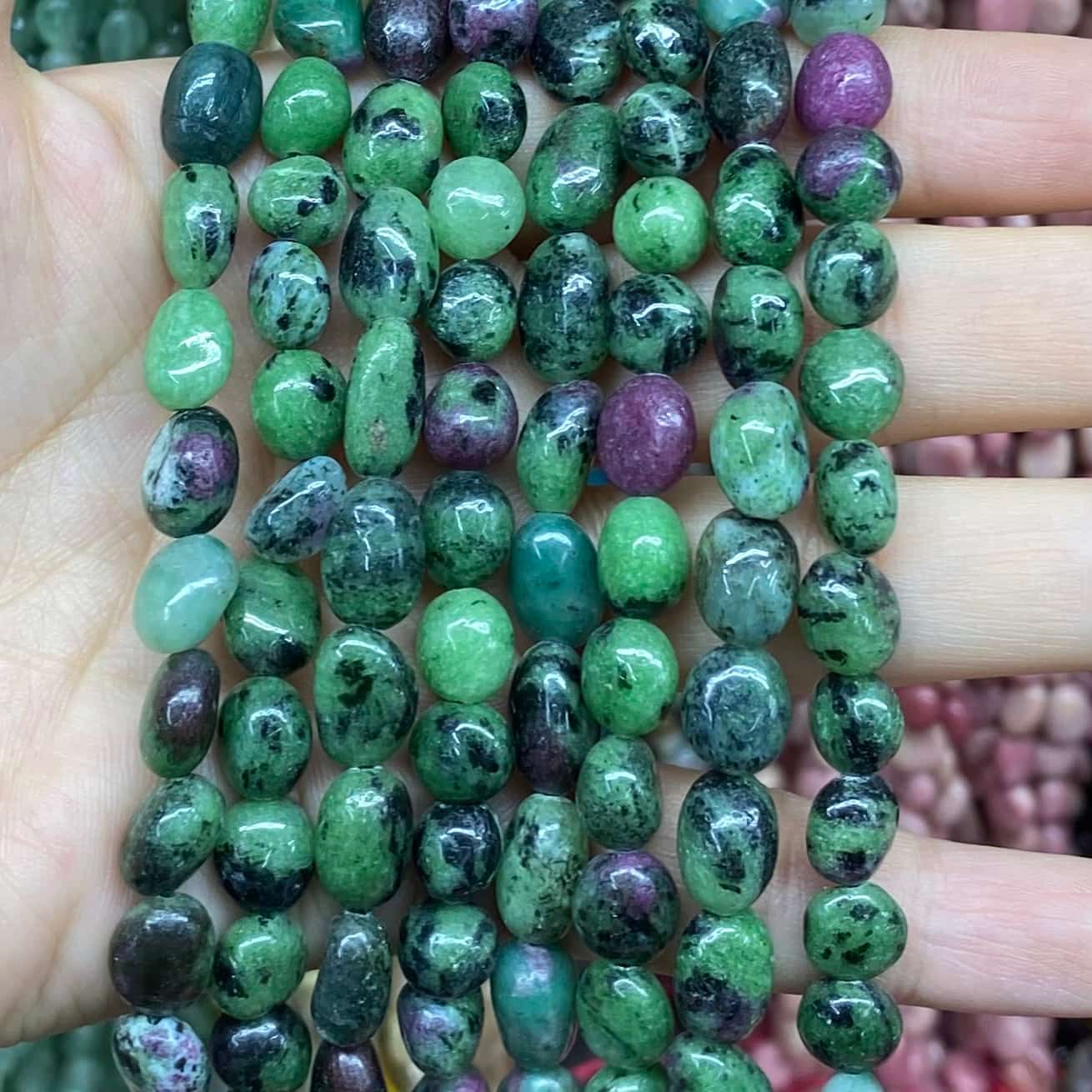 Nugget Smooth Beads 6-8mm Gemstone/Quartz/Jasper/Agate