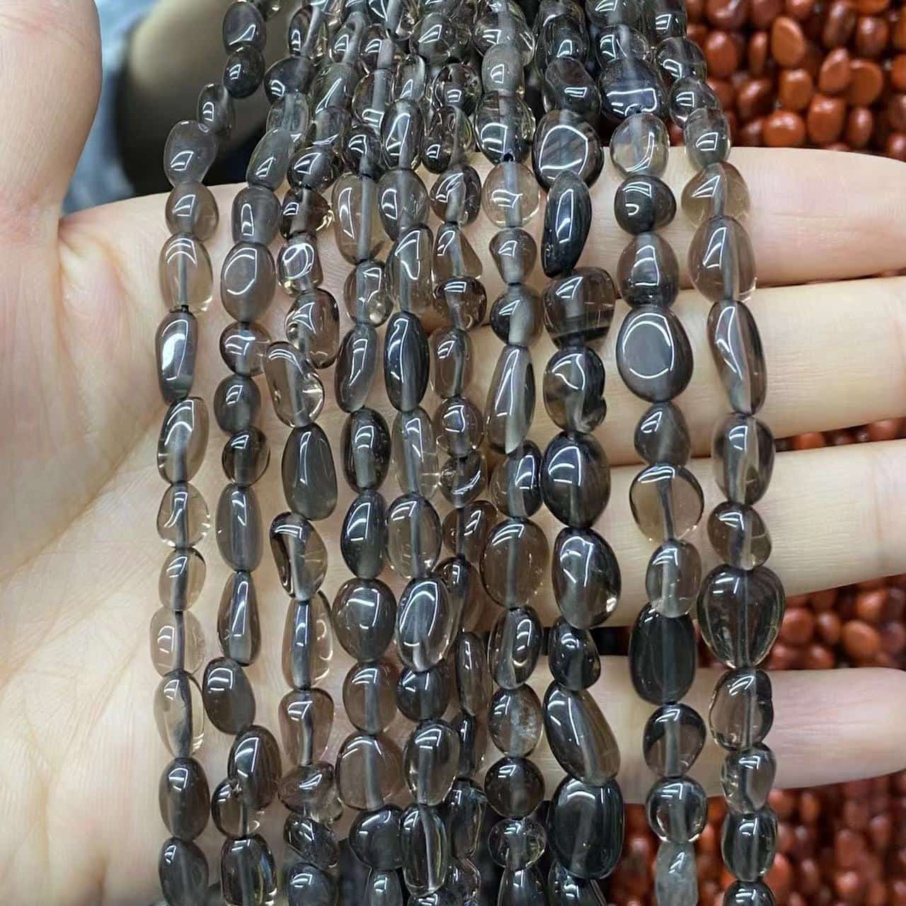 Nugget Smooth Beads 6-8mm Gemstone/Quartz/Jasper/Agate