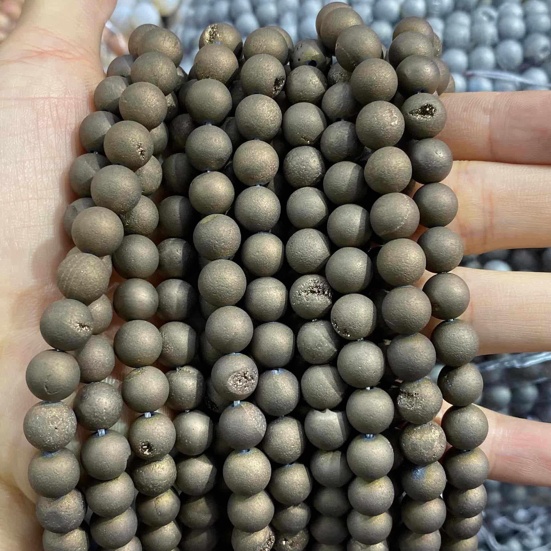 #1 Round Agate Beads 6mm/8mm/10mm/12mm
