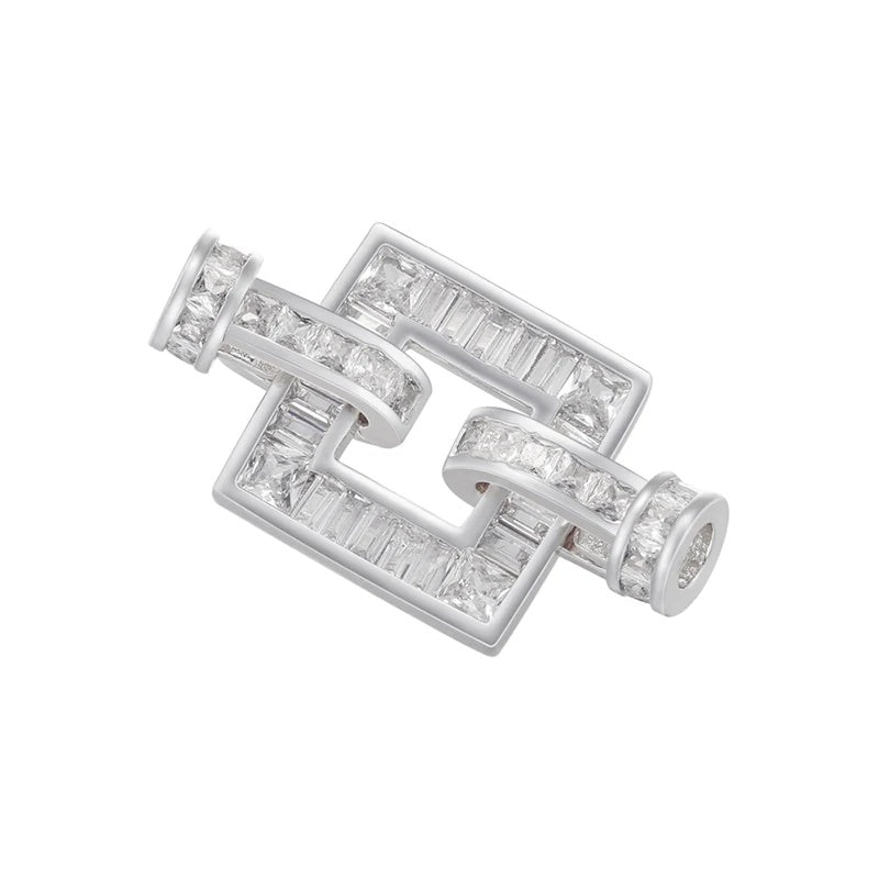 1 Pcs Hooks Accesories Supplies Brass Cubic Zirconia Connectors