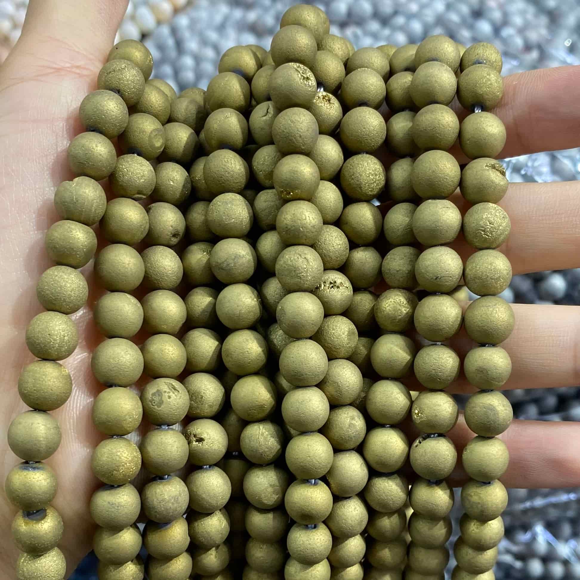 #1 Round Agate Beads 6mm/8mm/10mm/12mm