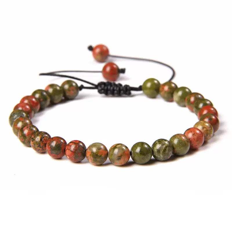 Beads Bracelet Adjustable Rope String Braided Bracelets 4mm 6mm 8mm