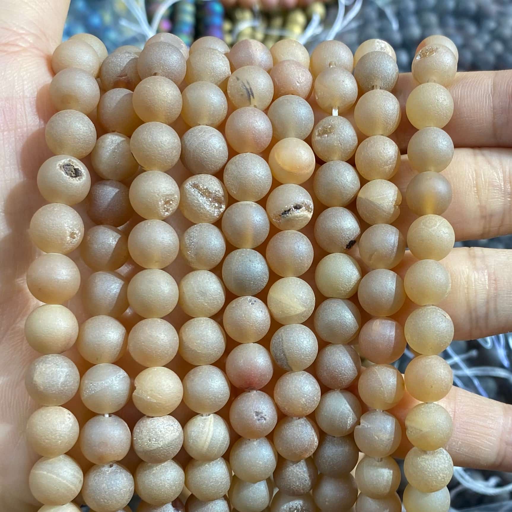 #1 Round Agate Beads 6mm/8mm/10mm/12mm