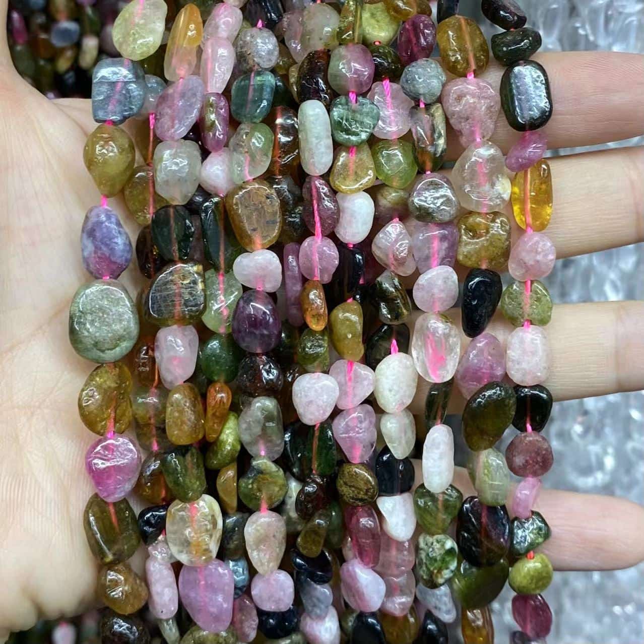 Nugget Smooth Beads 6-8mm Gemstone/Quartz/Jasper/Agate