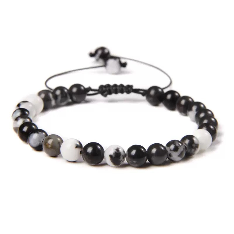 Beads Bracelet Adjustable Rope String Braided Bracelets 4mm 6mm 8mm