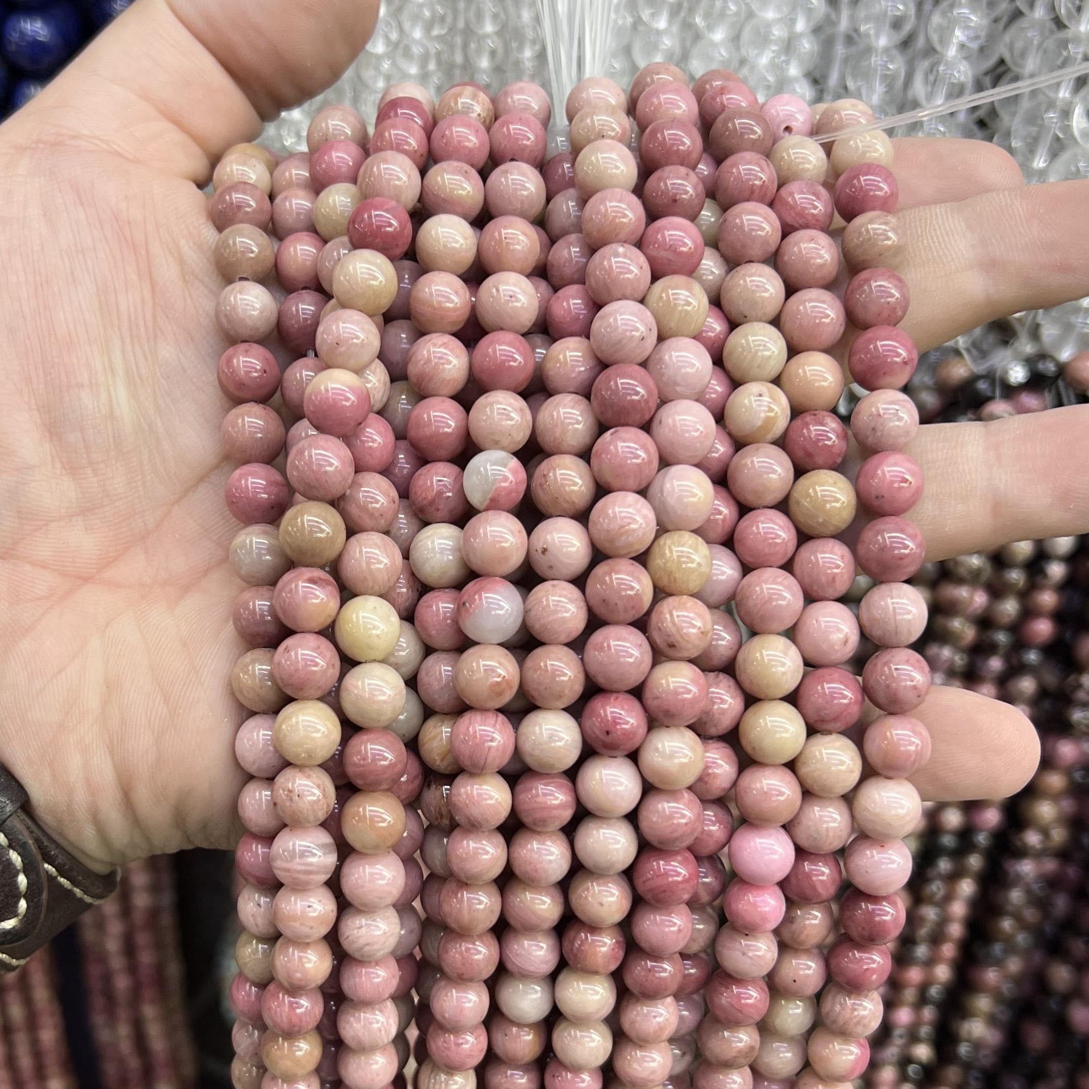 $2.5--8mm semi precious beads #1 Free Shipping