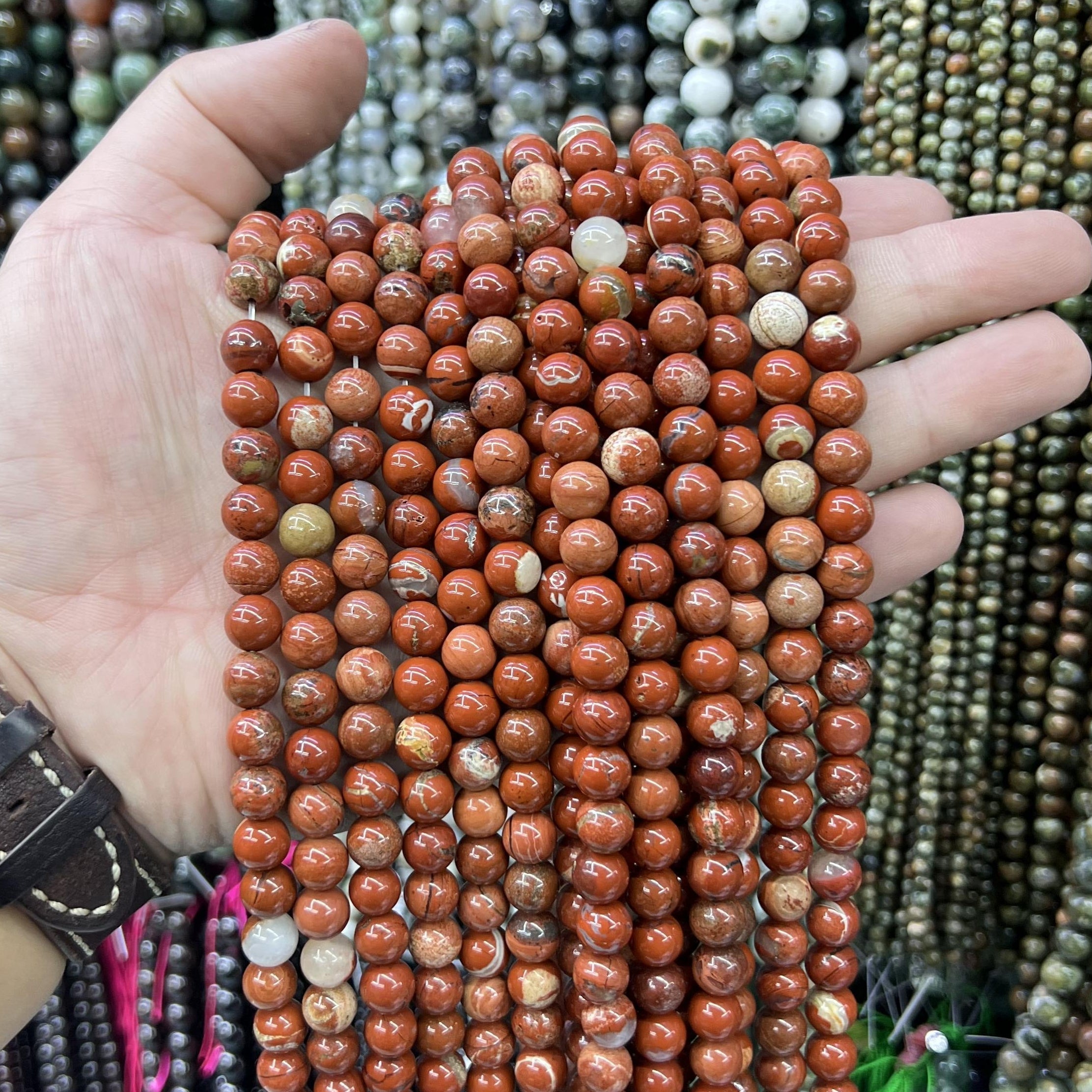 Round Beads 6mm 8mm 10mm  Free Shipping