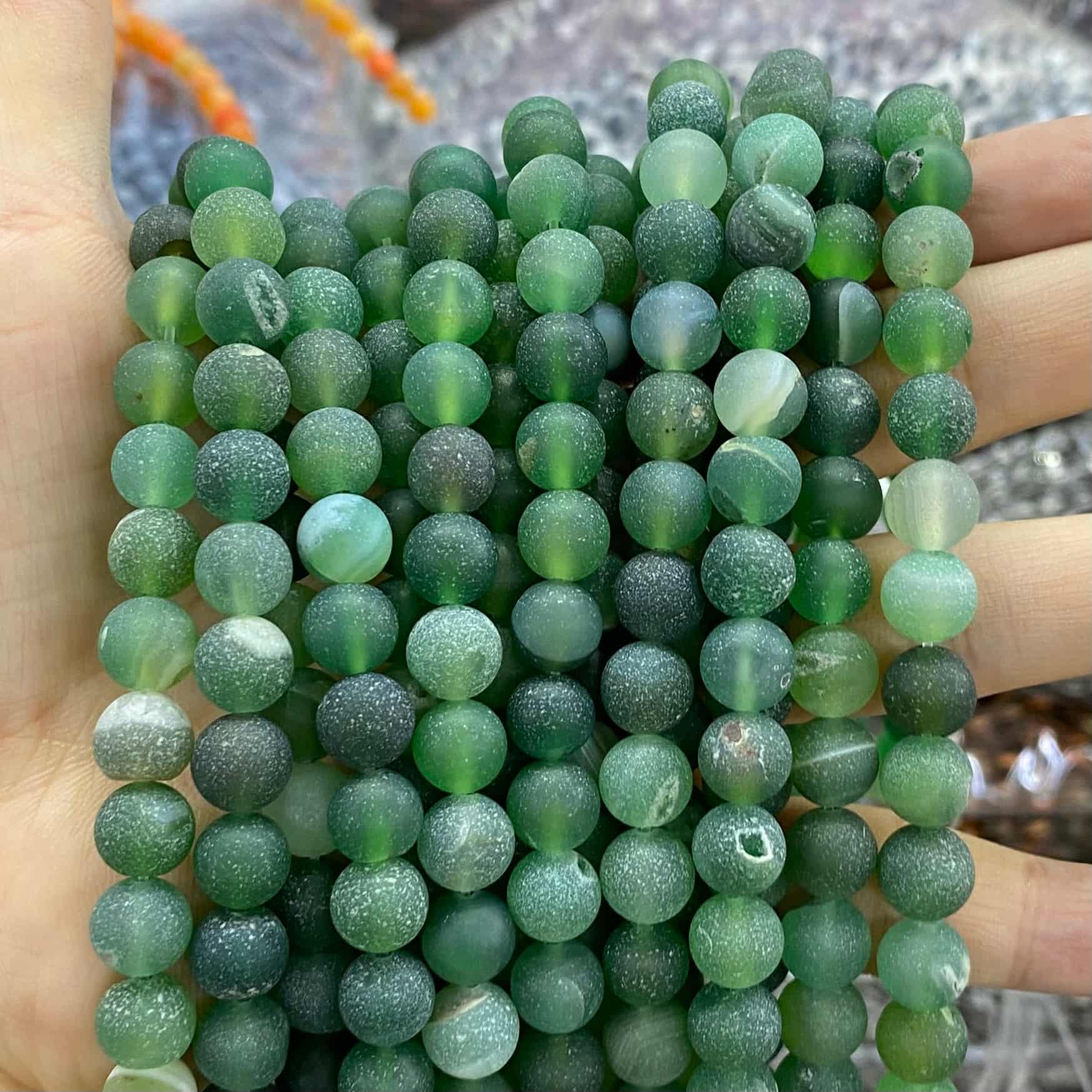 #1 Round Agate Beads 6mm/8mm/10mm/12mm