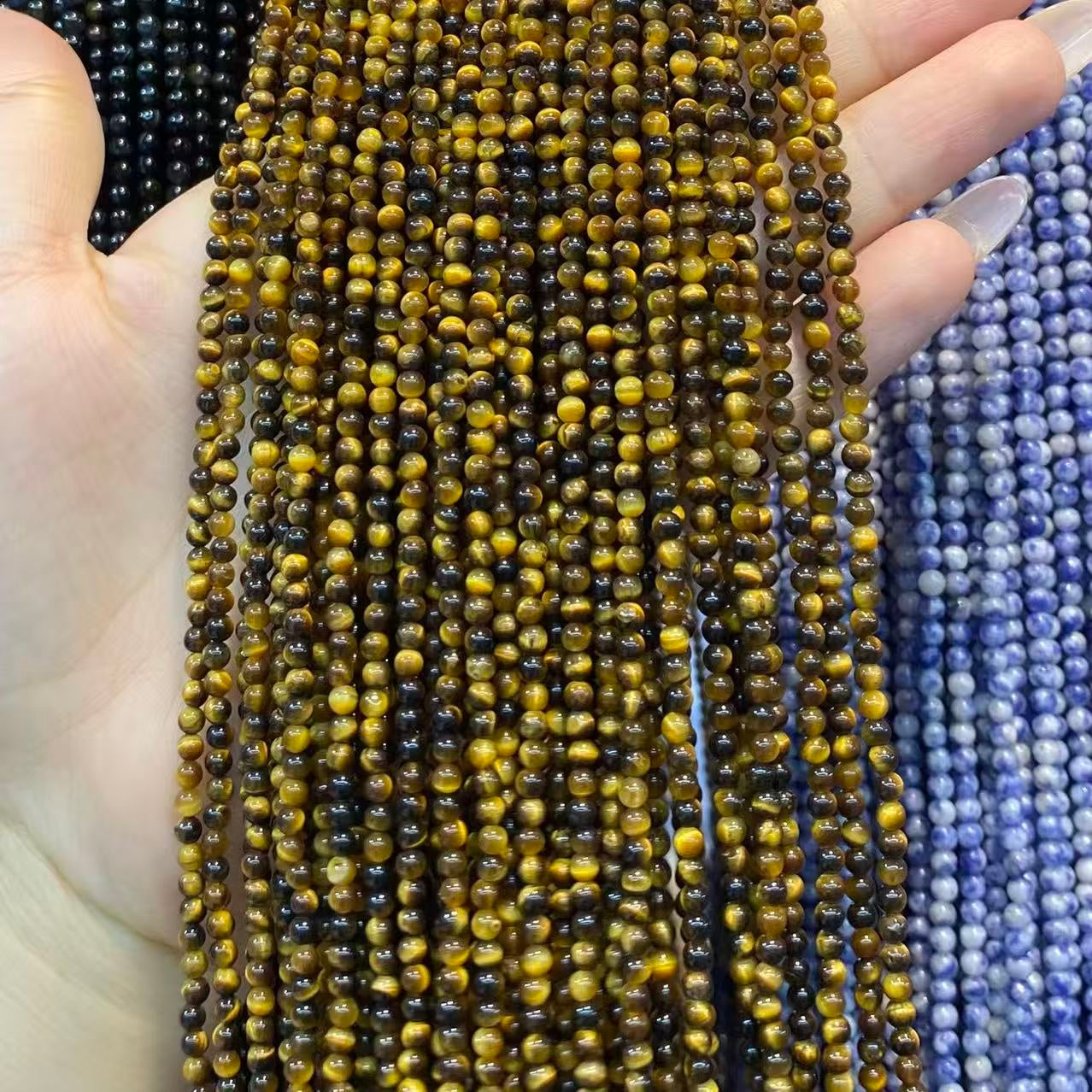 Tiny Round Smooth Beads Gemstone/Quartz/Jasper/Agate 2mm 3mm 4mm