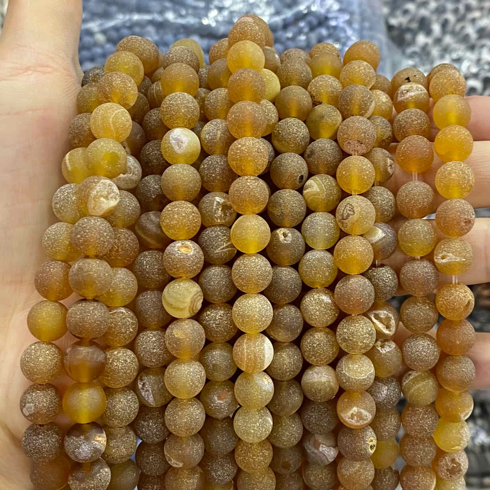 #1 Round Agate Beads 6mm/8mm/10mm/12mm