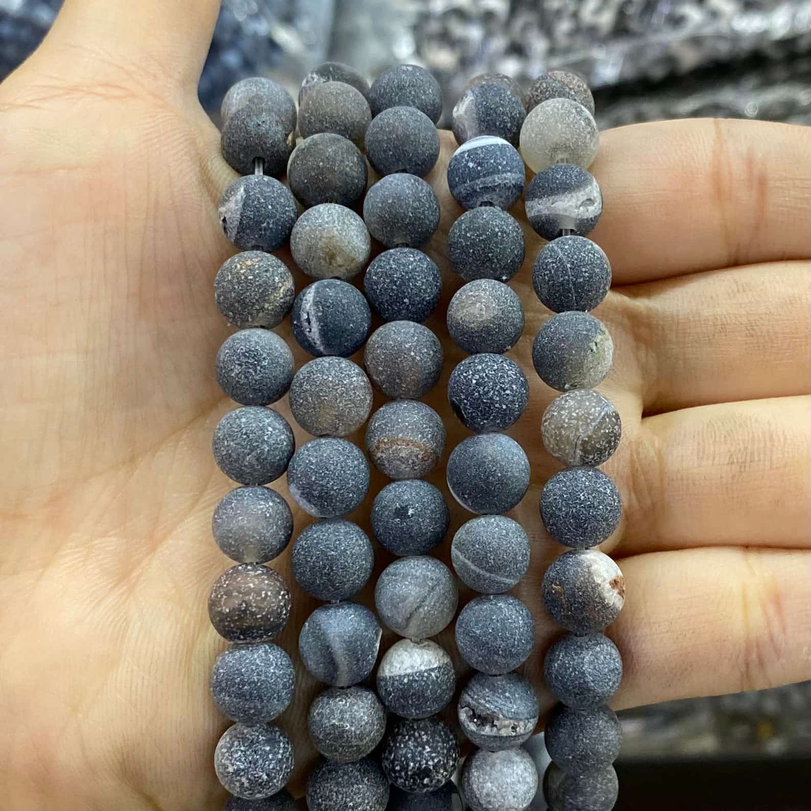 #1 Round Agate Beads 6mm/8mm/10mm/12mm
